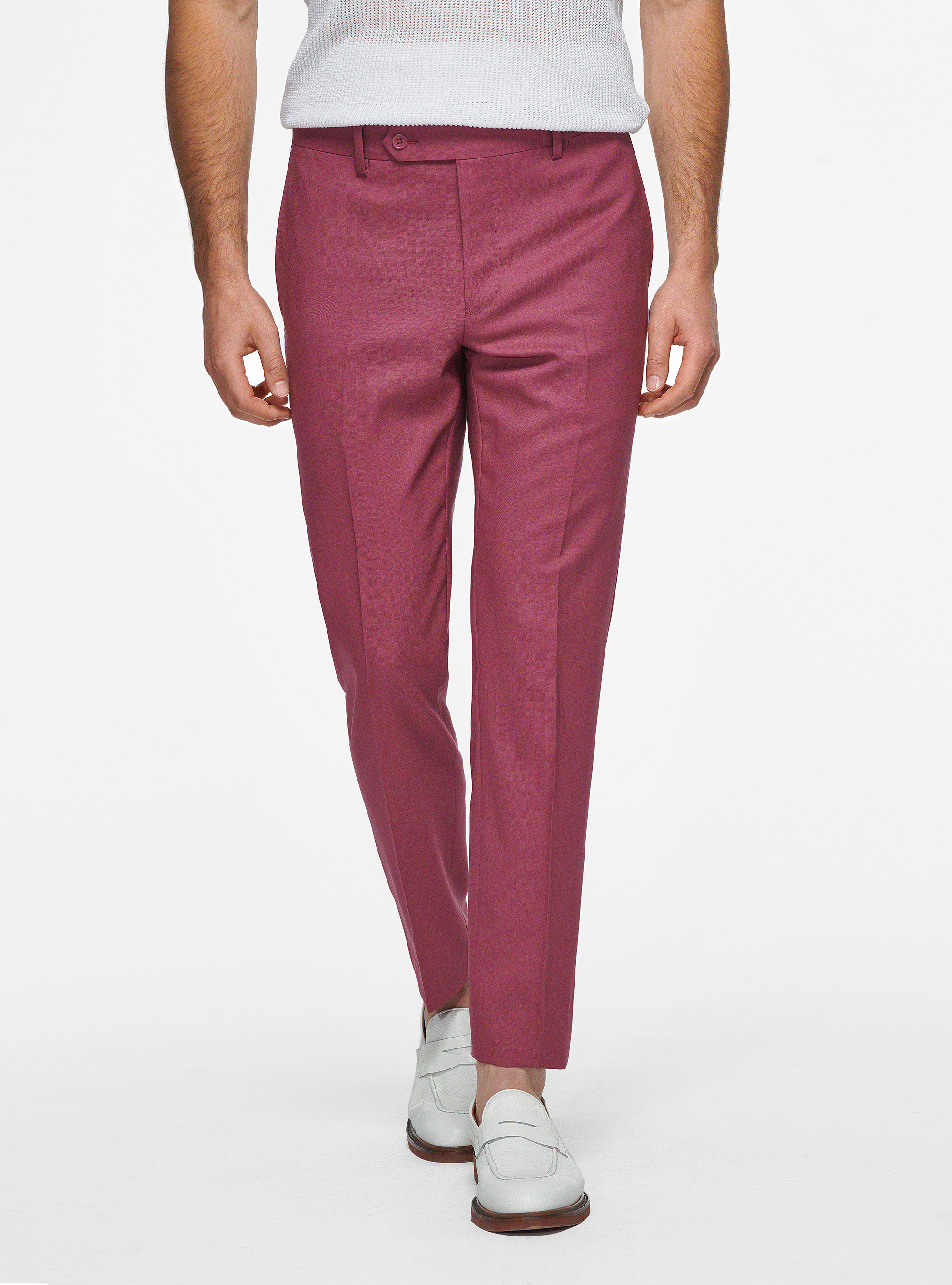 Pantalon en pure laine Vitale Barberis Canonico, OIGNON