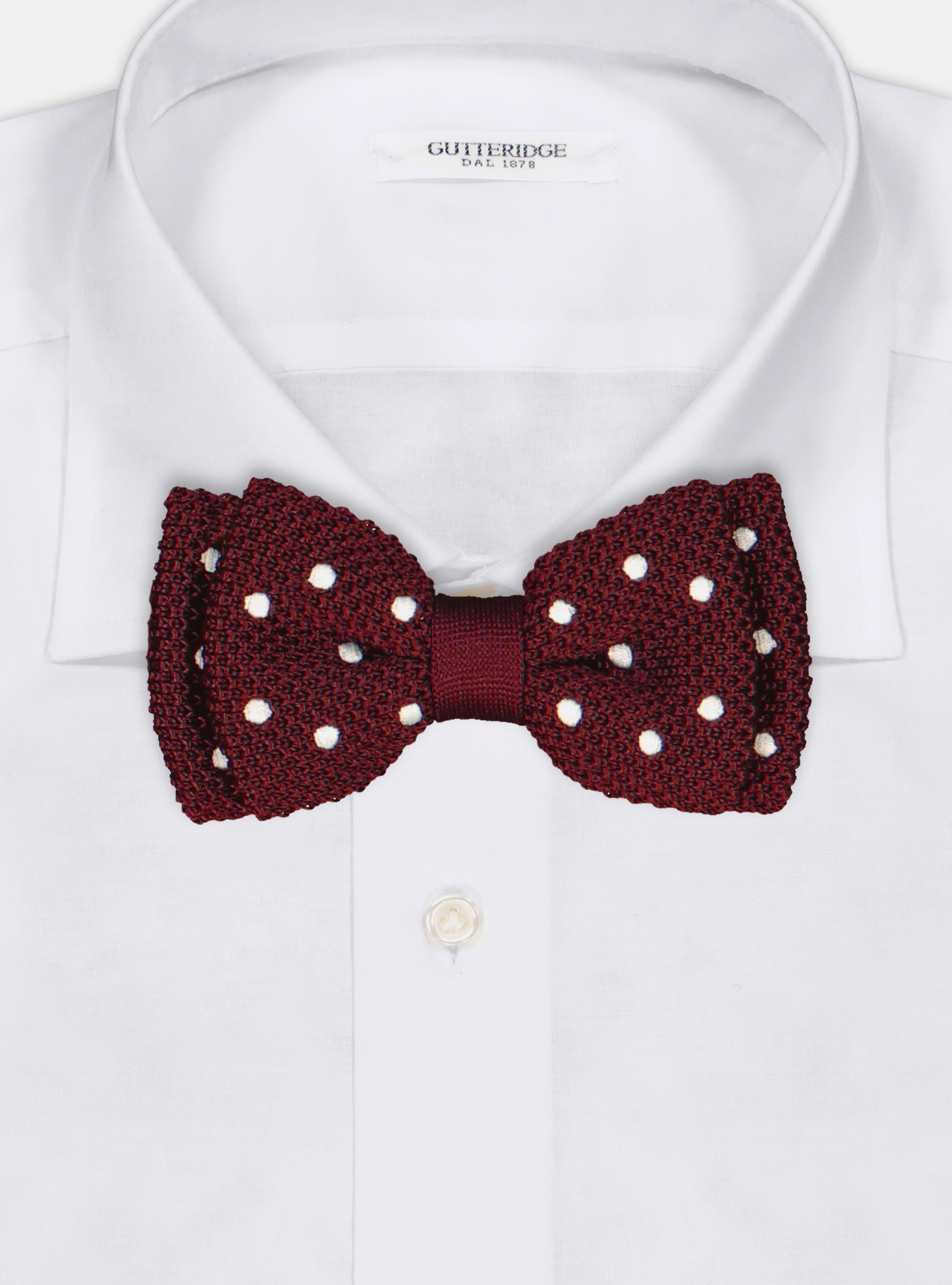 Noeud papillon en maille, BORDEAUX