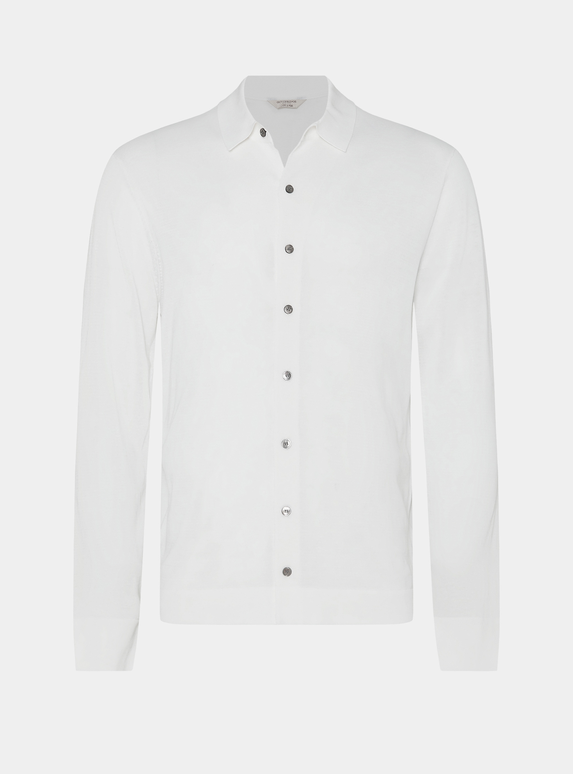 Polohemd aus Baumwolle und Seide, BIANCO 0099C