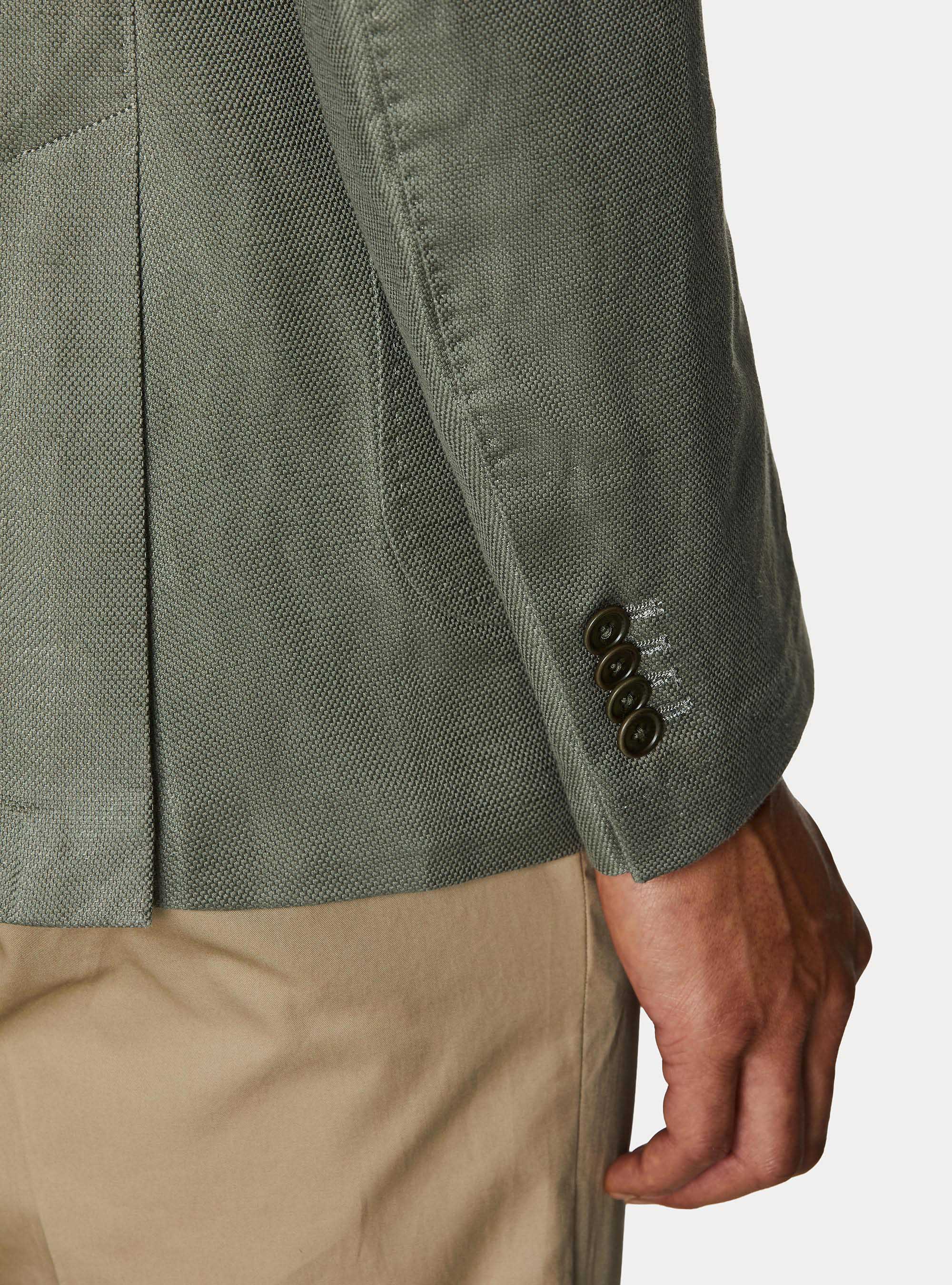 Pure wool hopsack blazer, SALVIA 0602C