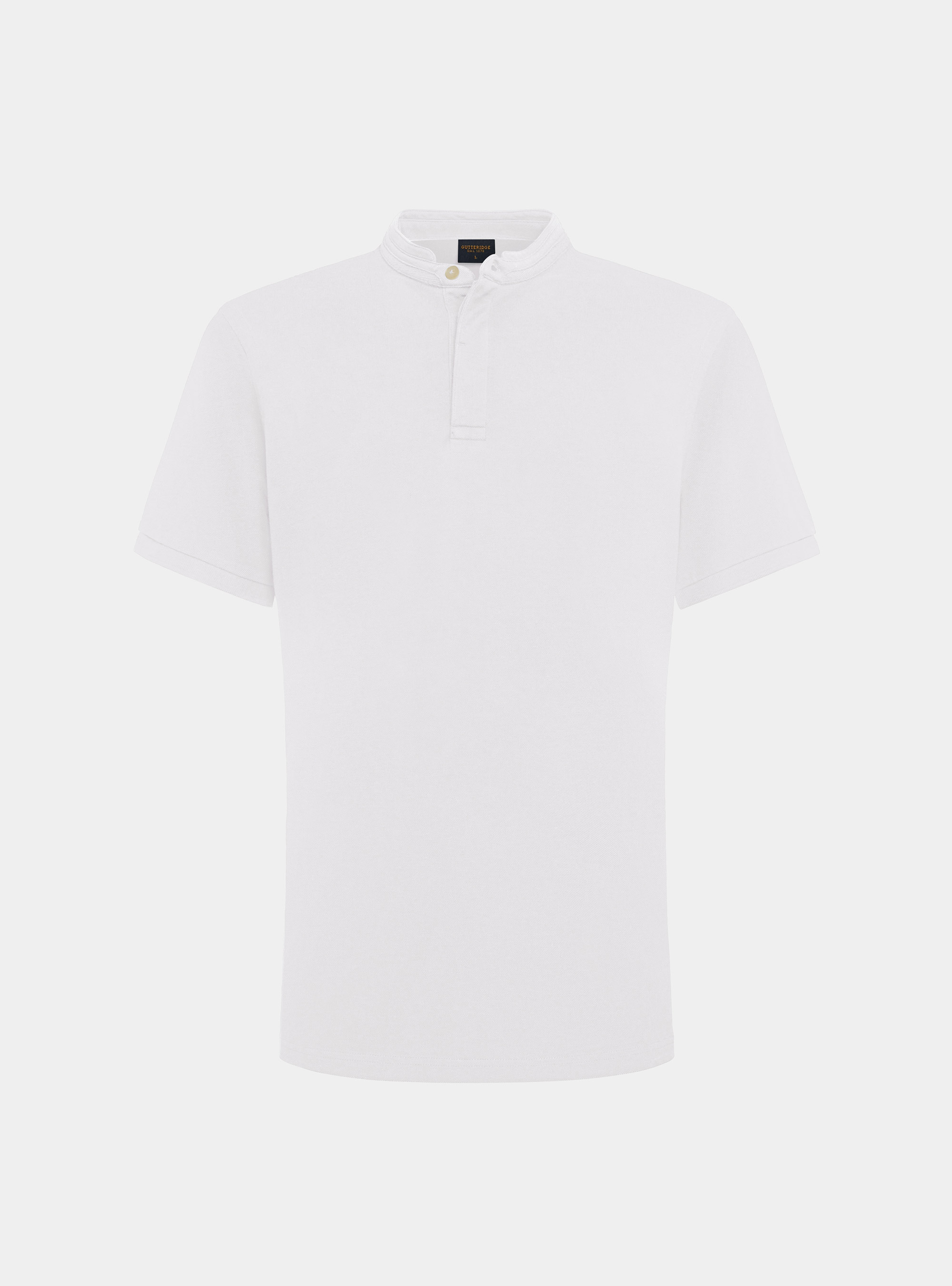 Korean piqu&eacute; polo shirt, WHITE