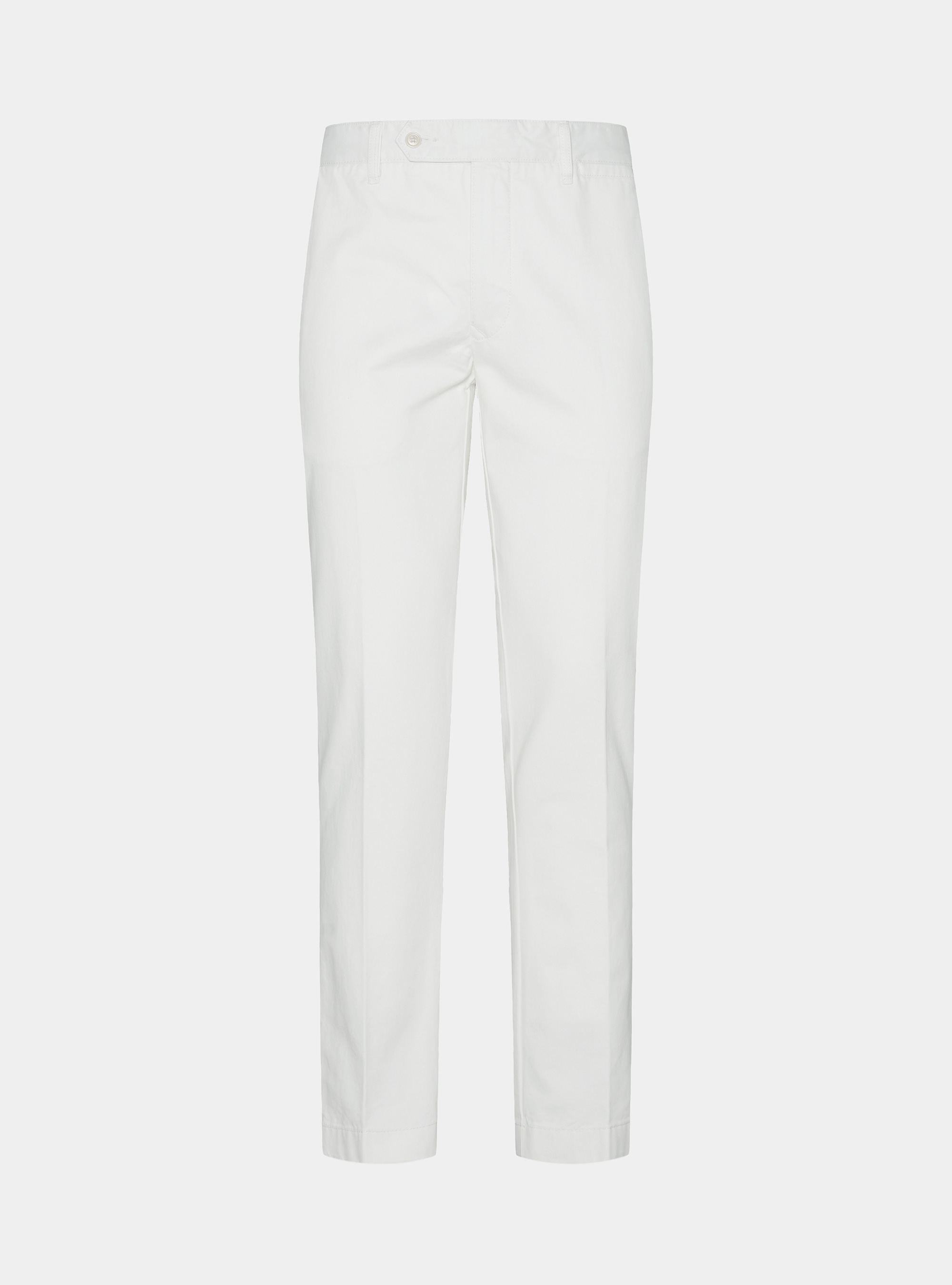 Cotton twill chino trousers, WHITE