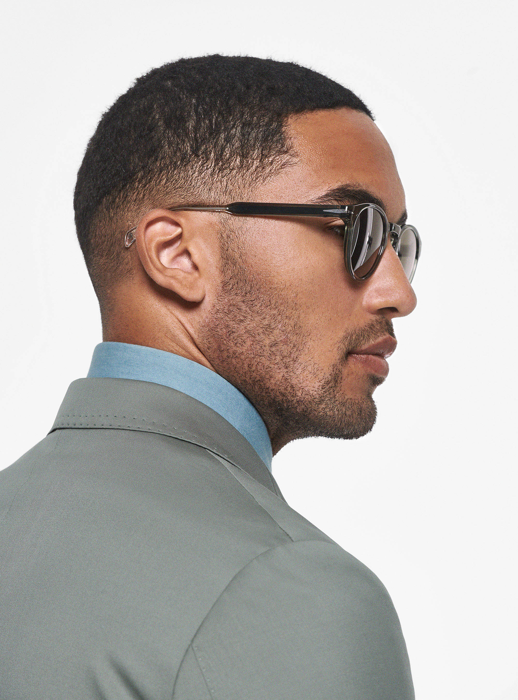 Pure 110's superfine wool blazer, SALVIA 0602C