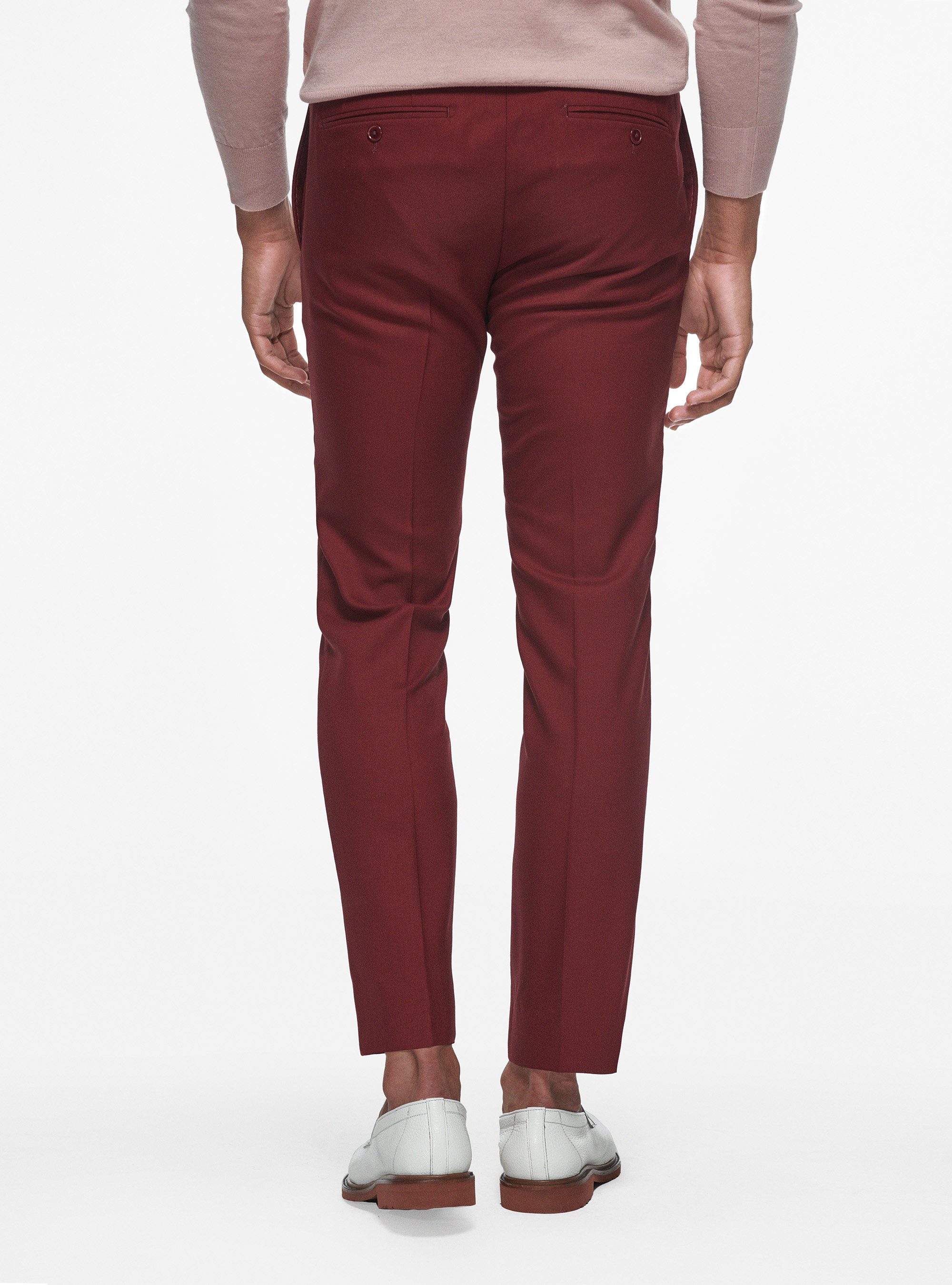 Pantalon en pure laine Vitale Barberis Canonico, BORDEAUX