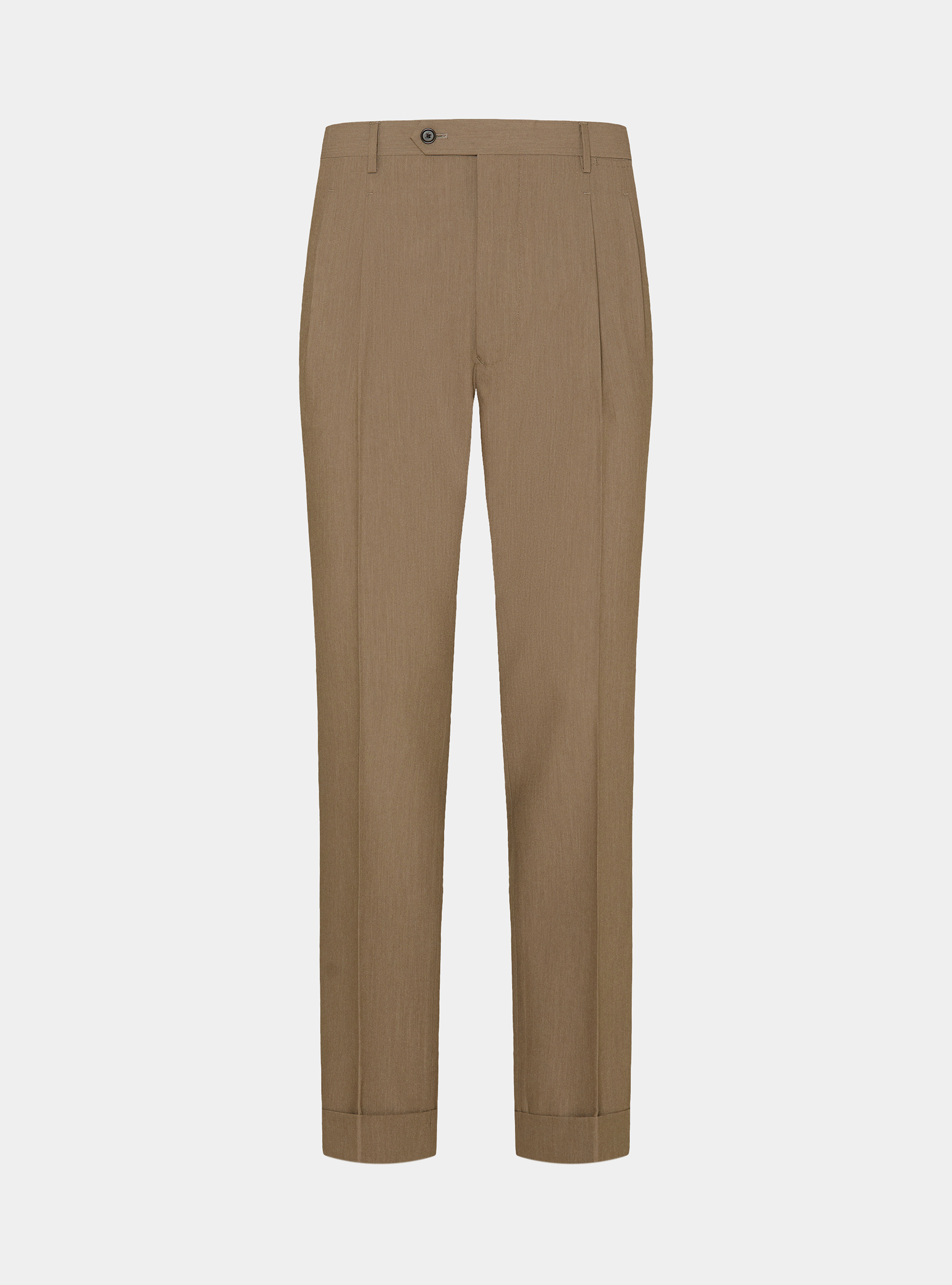 Pantalon classique &agrave; pinces, BOUE