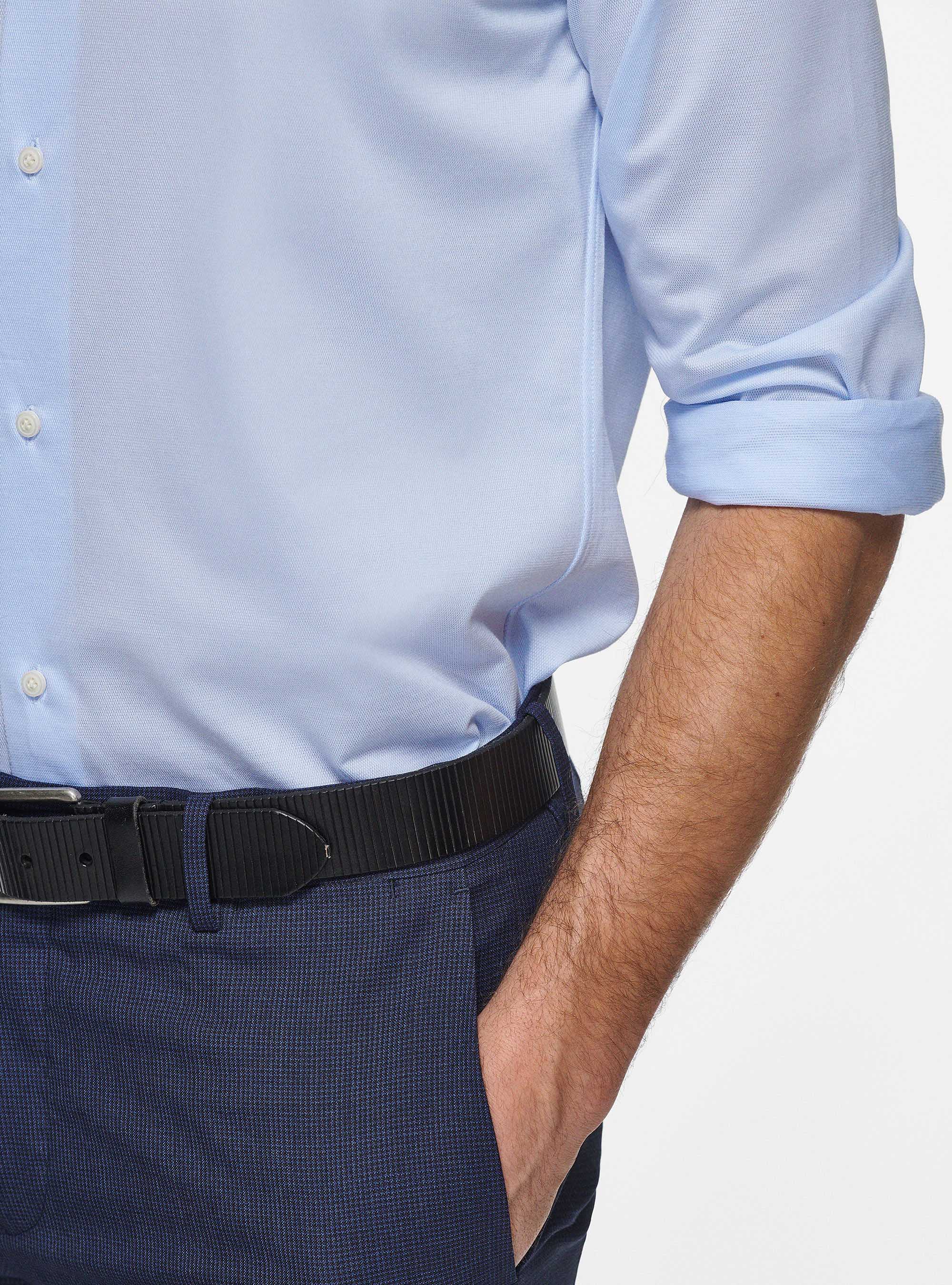Chemise en tissu piqu&eacute; COOLMAX, BLEU CIEL