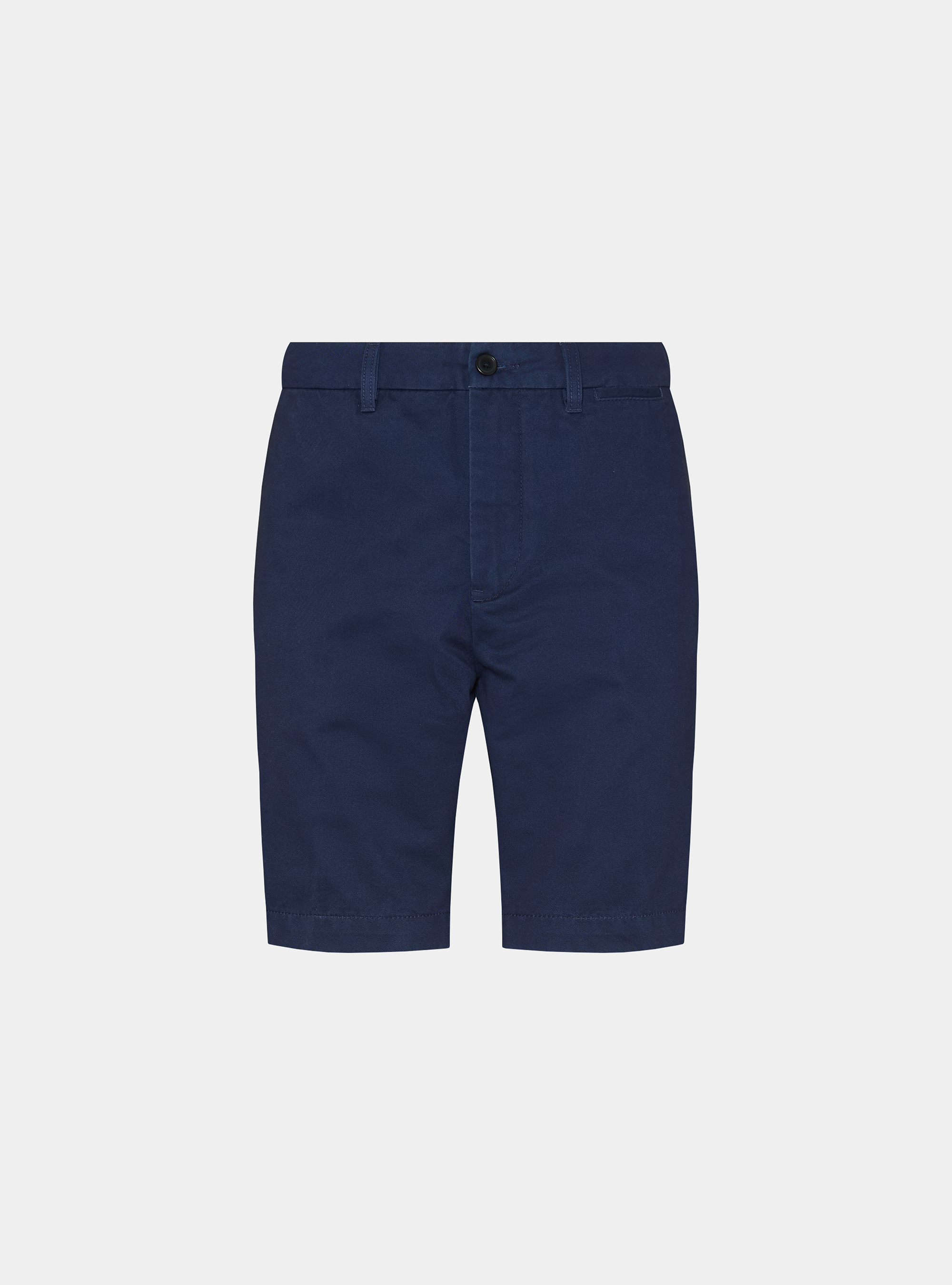 Cotton twill chino Bermuda shorts, BLUE
