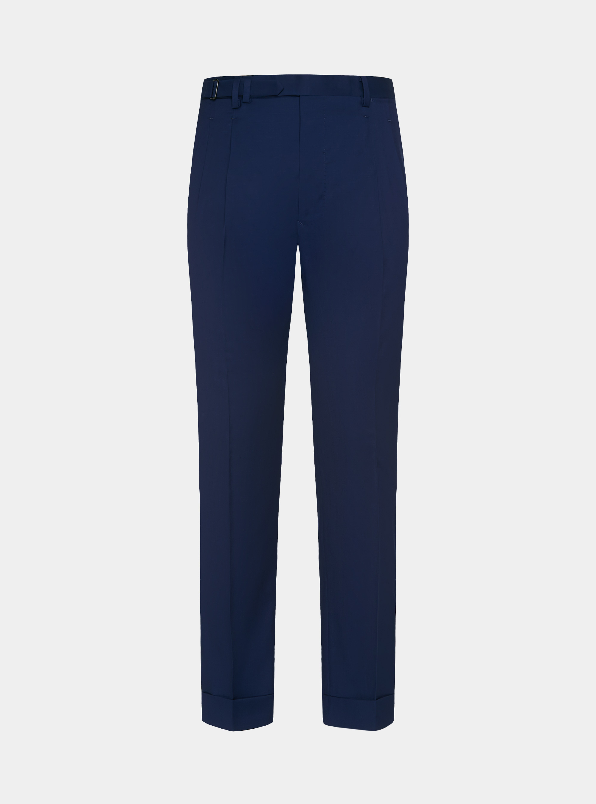 Reda pure wool double pleat trousers, BASALT