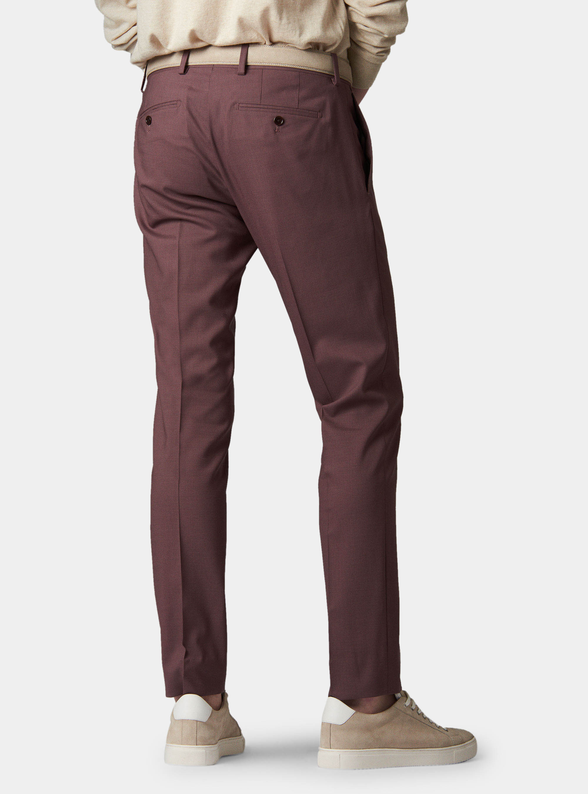 Trousers in pure superfine wool 120, ONION