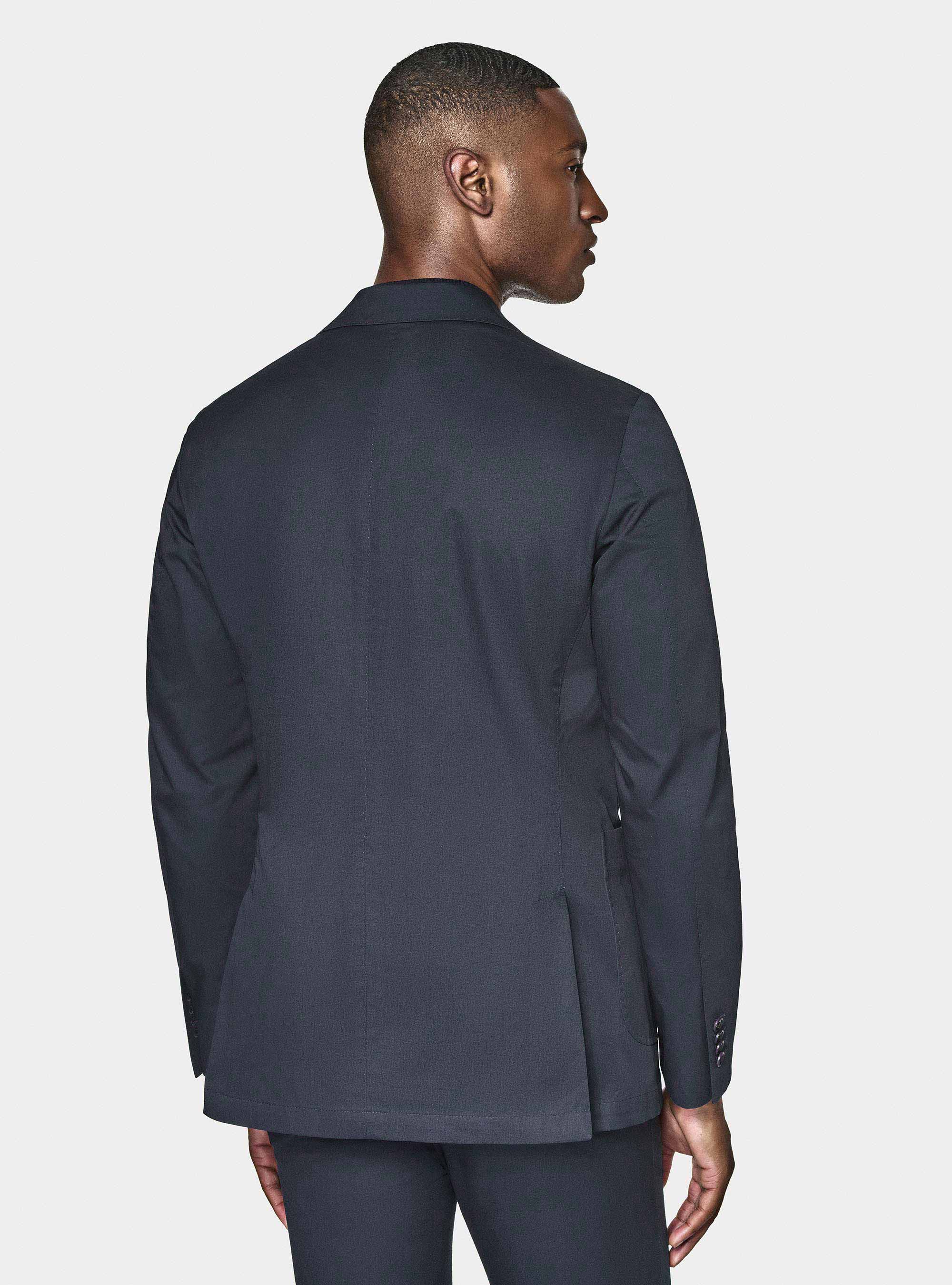 Giacca in cotone popeline, BLU NAVY