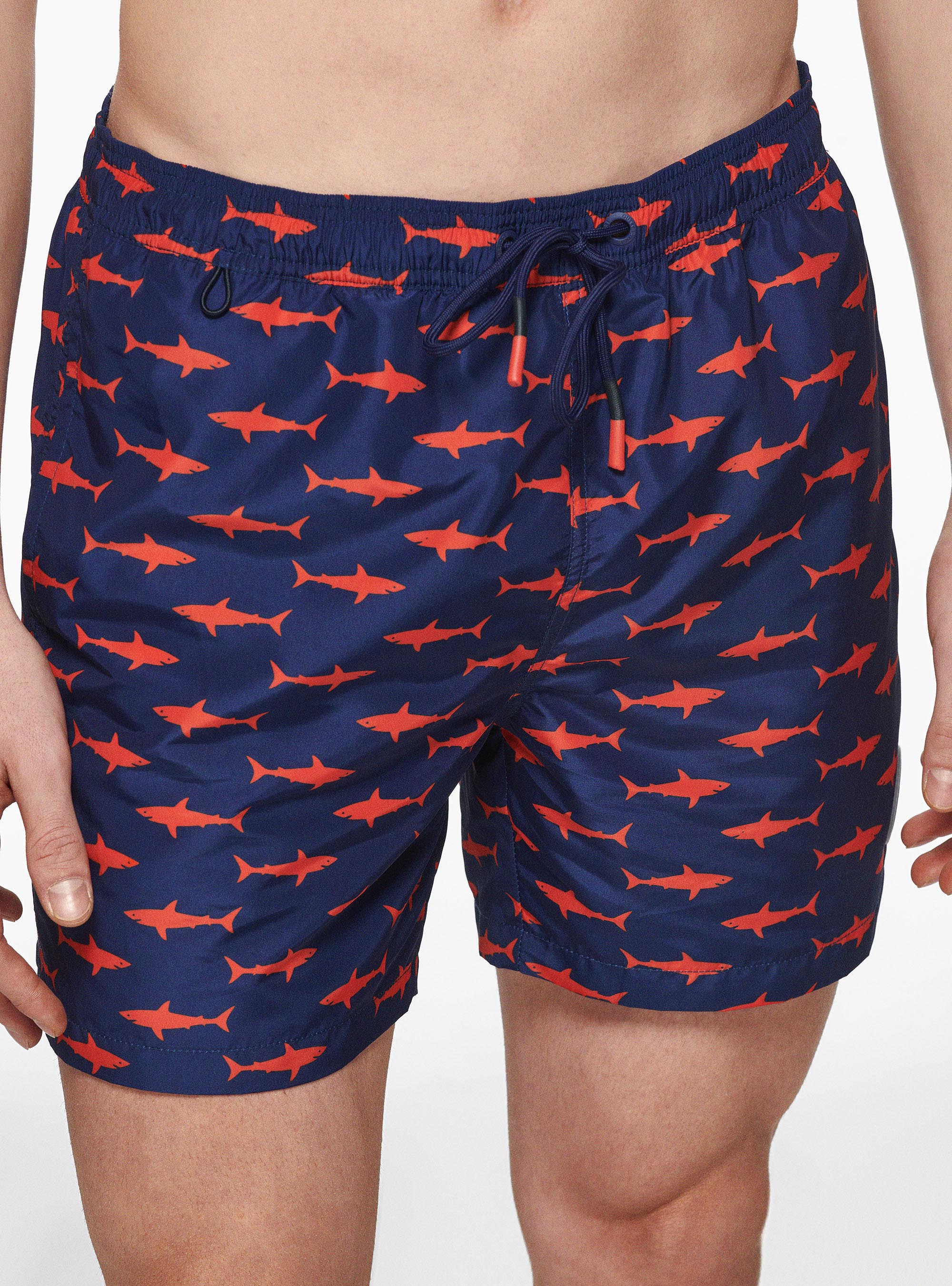 Swimwear with sharks, BLUE ROYAL