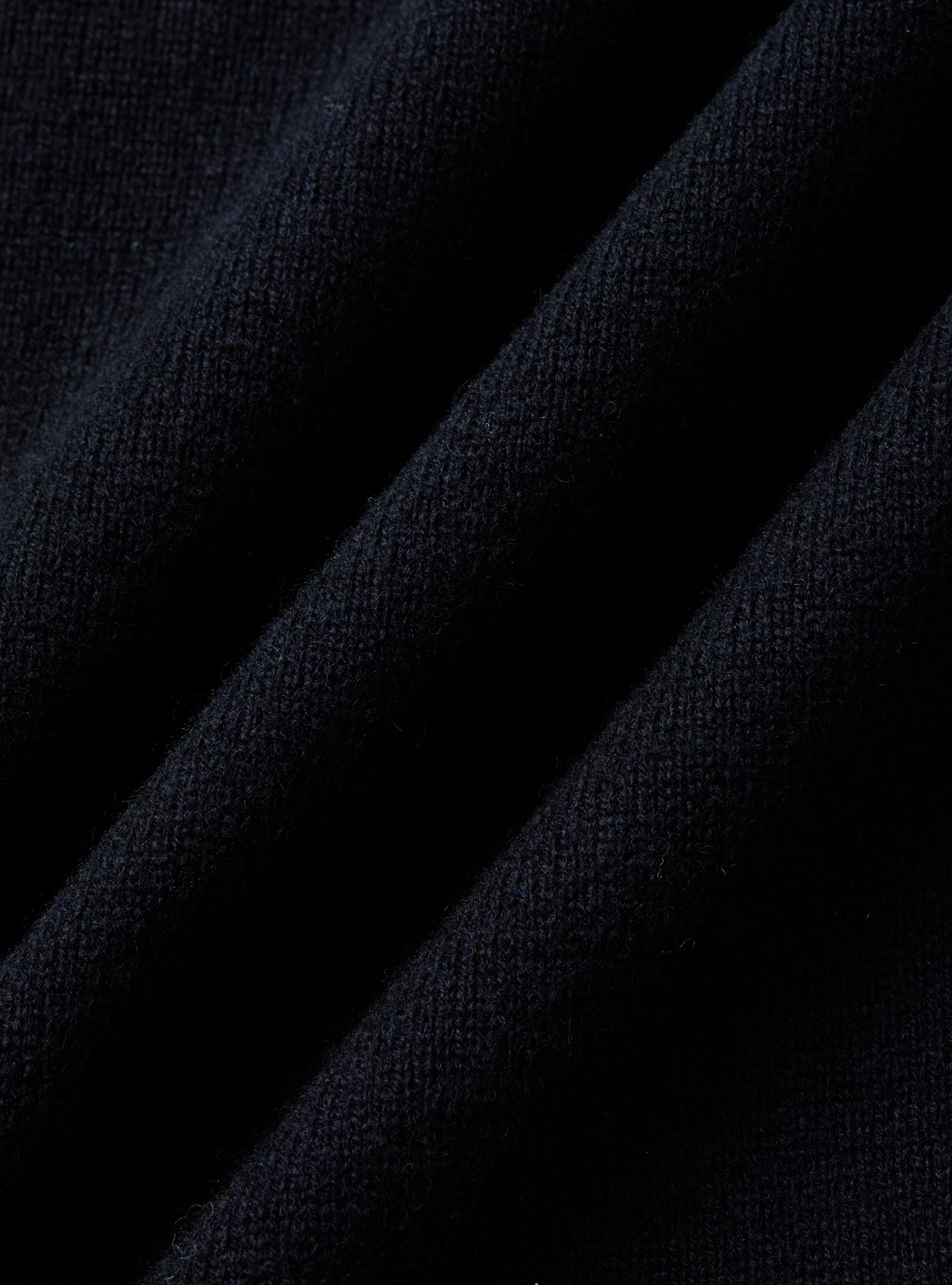 Maglia girocollo in lana lambswool e cashmere, BLU NAVY