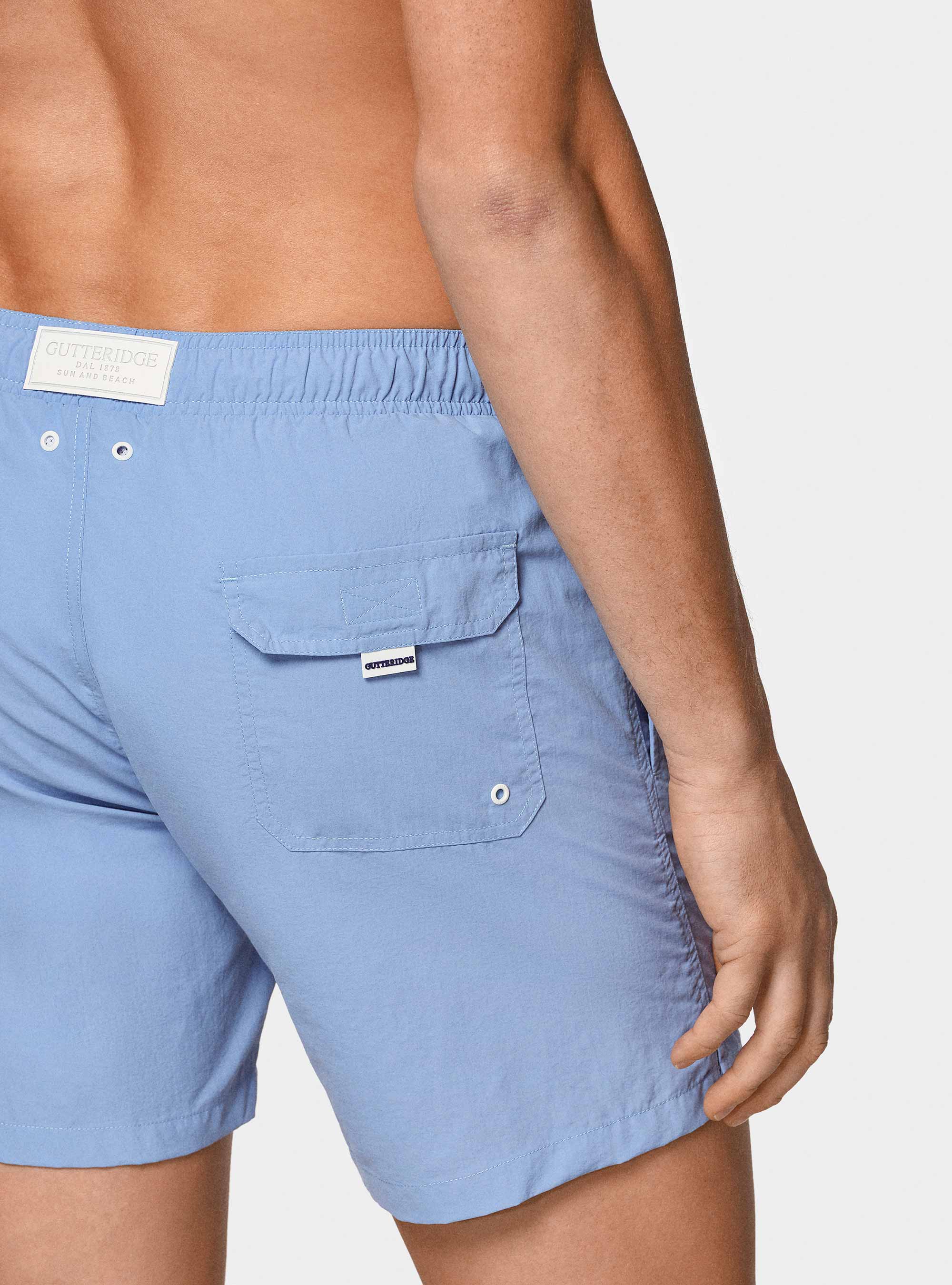 Solid-coloured swimwear, LIGHT BLUE