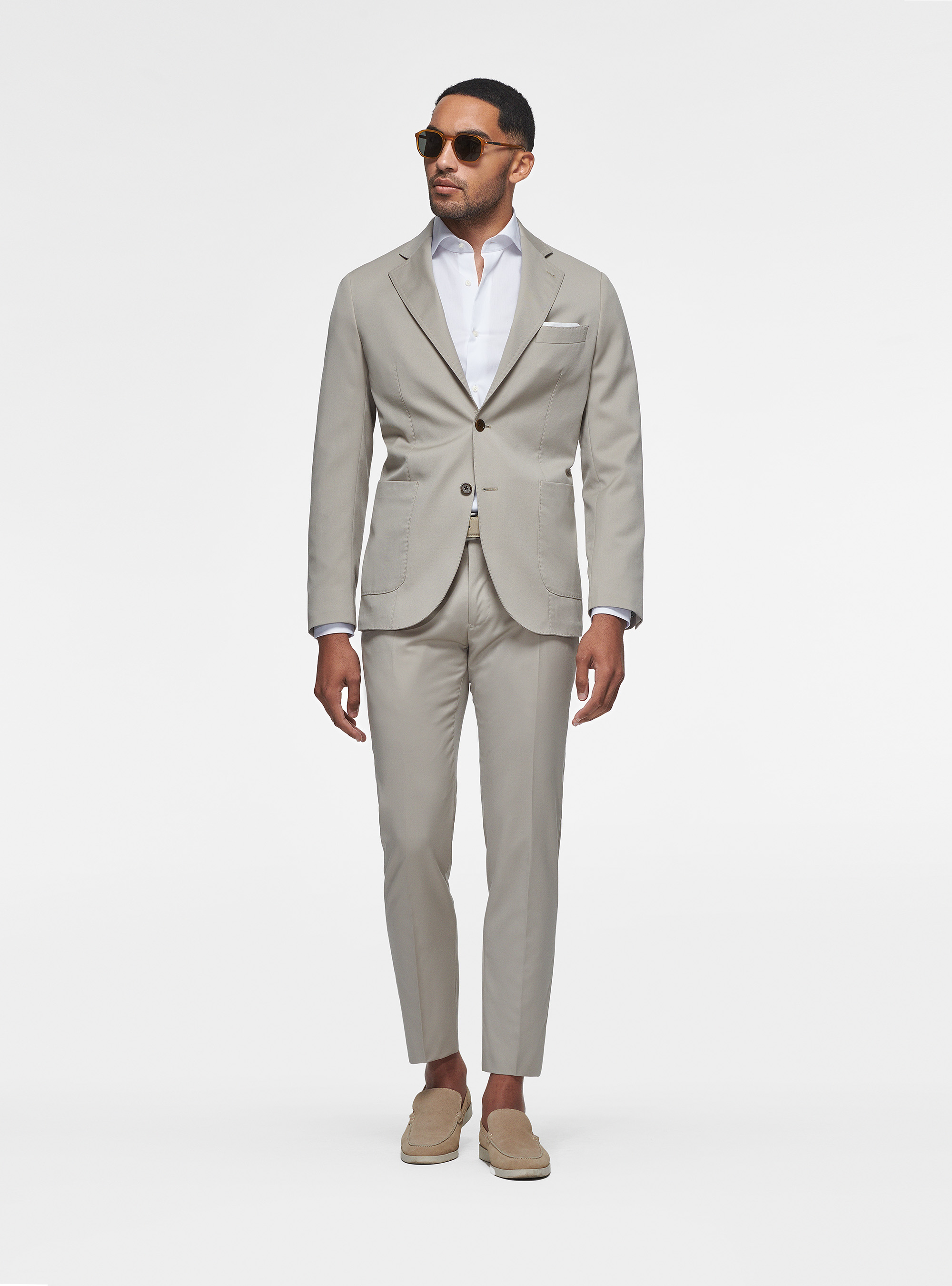 Pure 110's superfine wool blazer, SAND