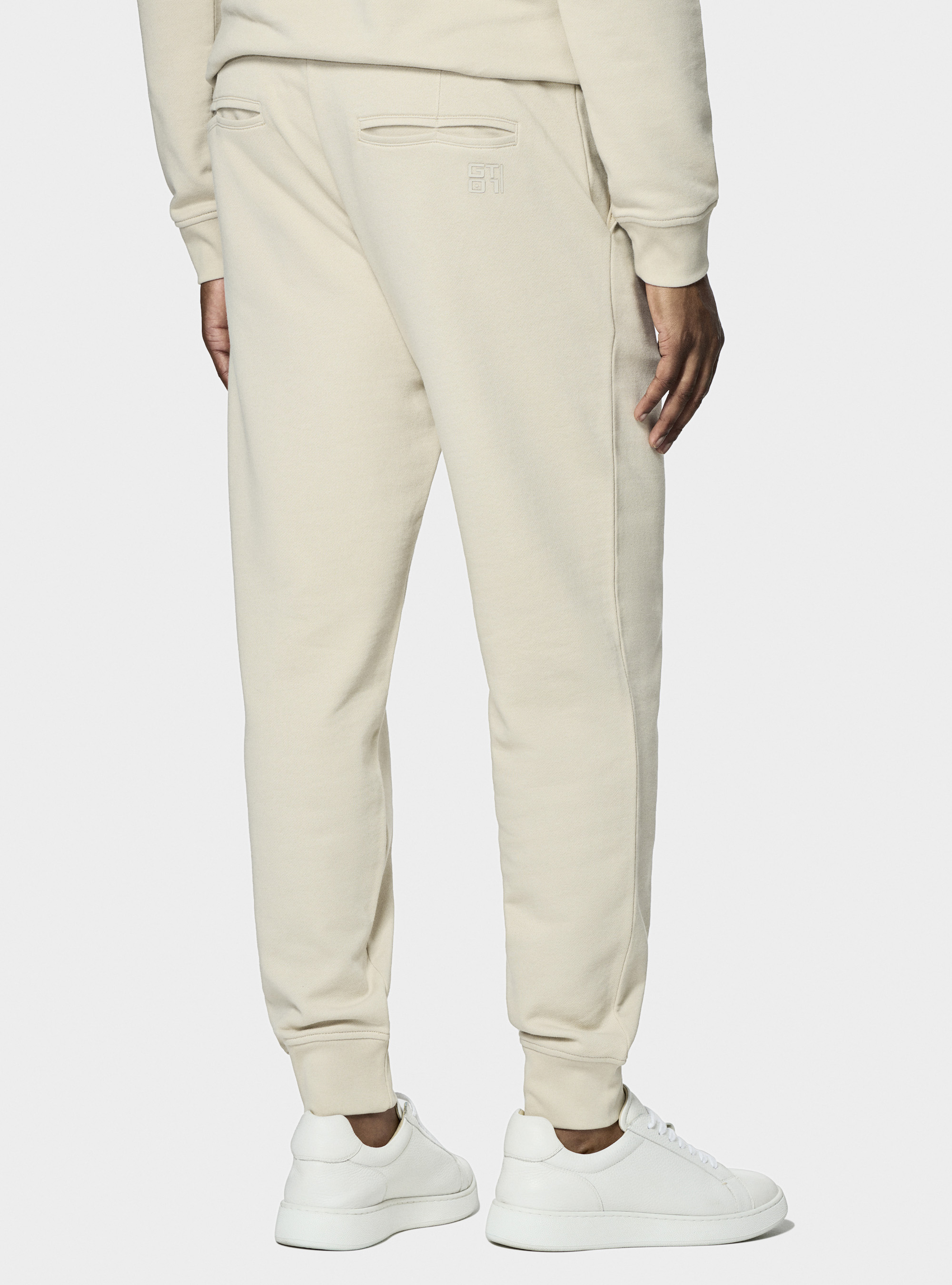 GT01 fleece sports trousers, ECRU 0536C