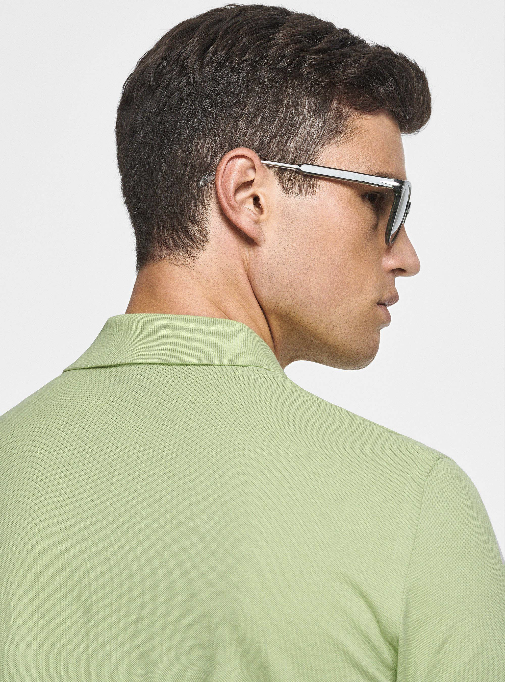 Piqu&eacute; polo shirt with embroidery, 0620C VERDE CHIARO