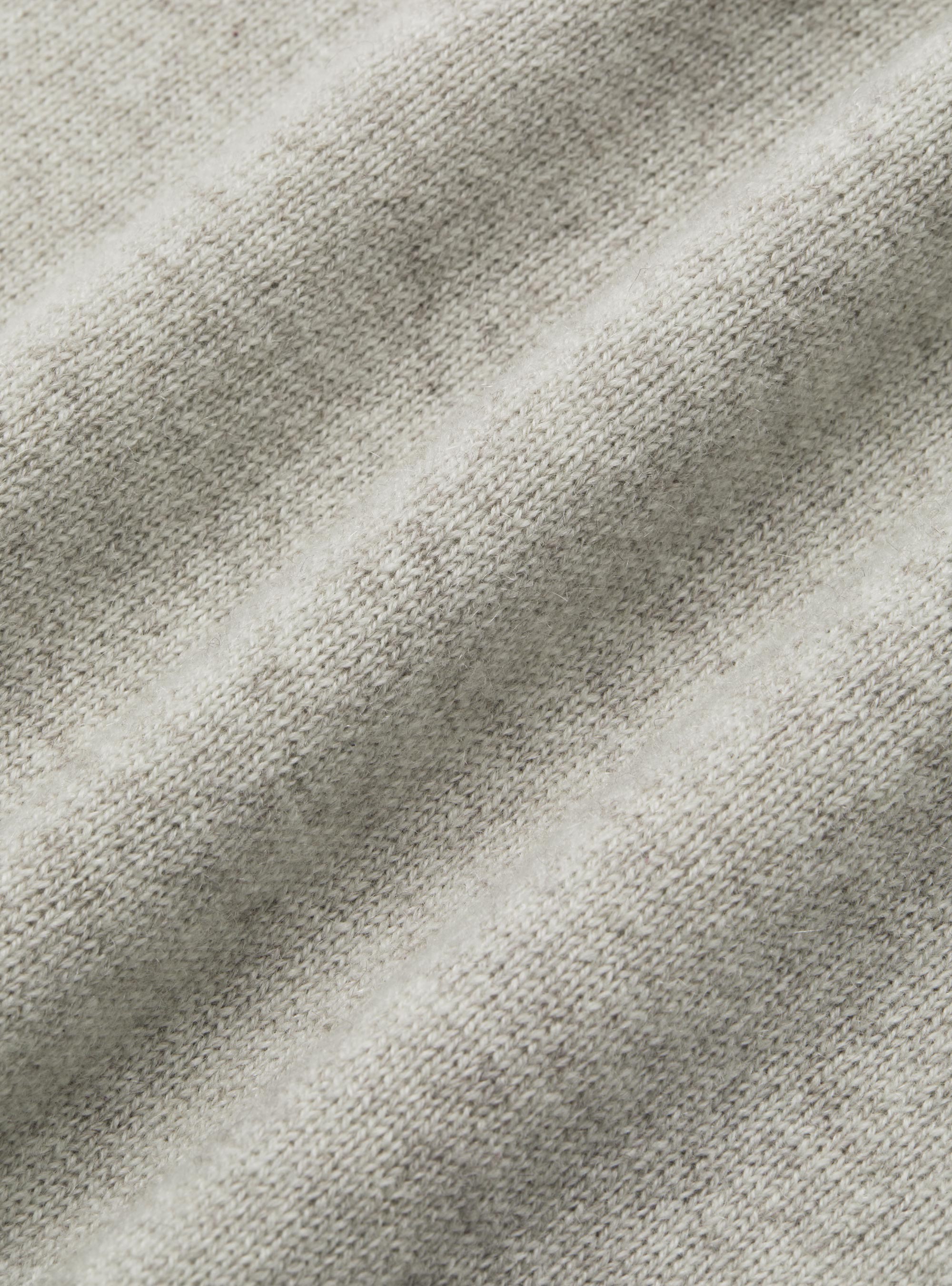 Pullover mit Rundhalsausschnitt aus Kaschmir, ECRU 0560C