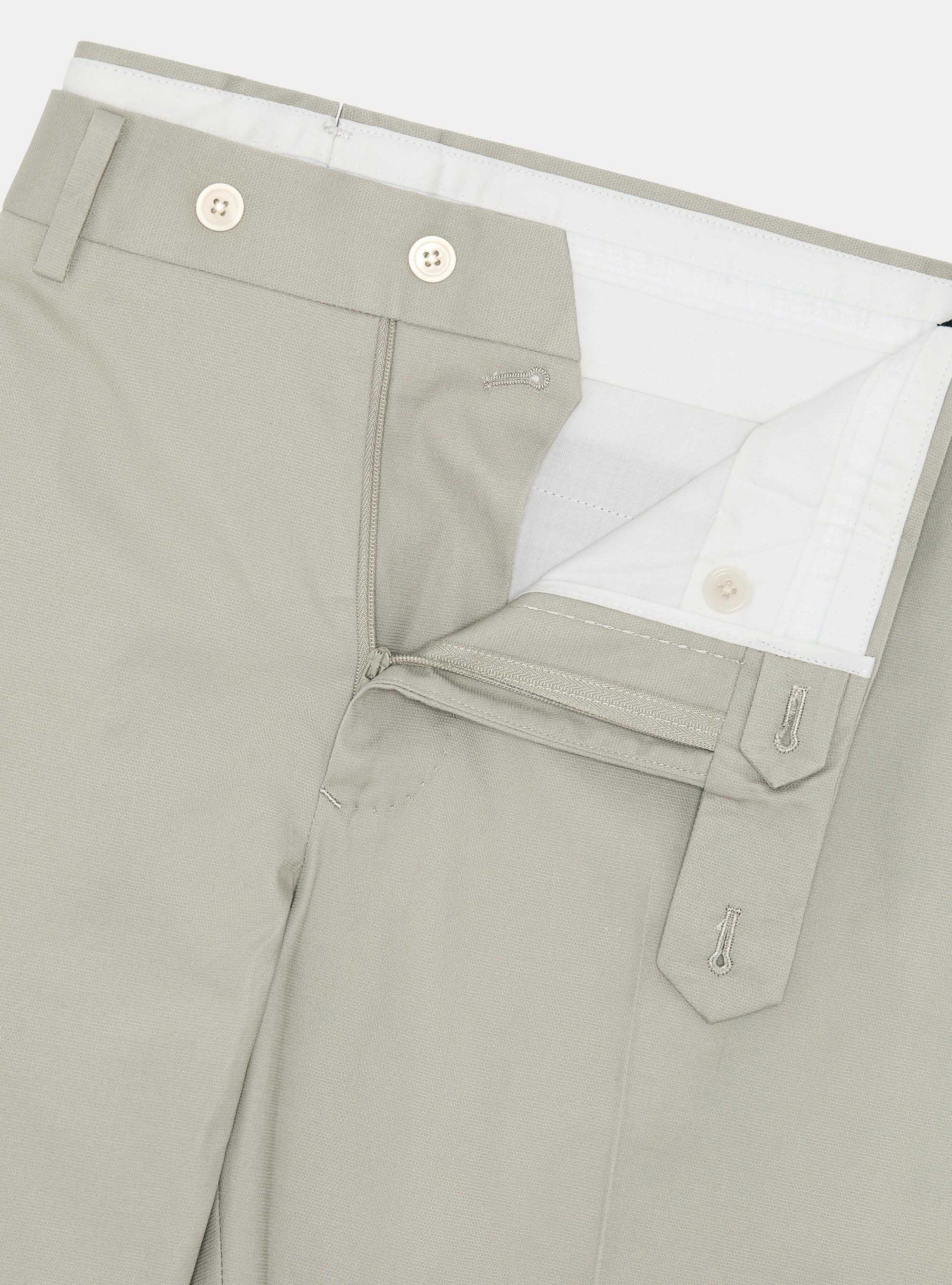 Cotton suit trousers, ECRU