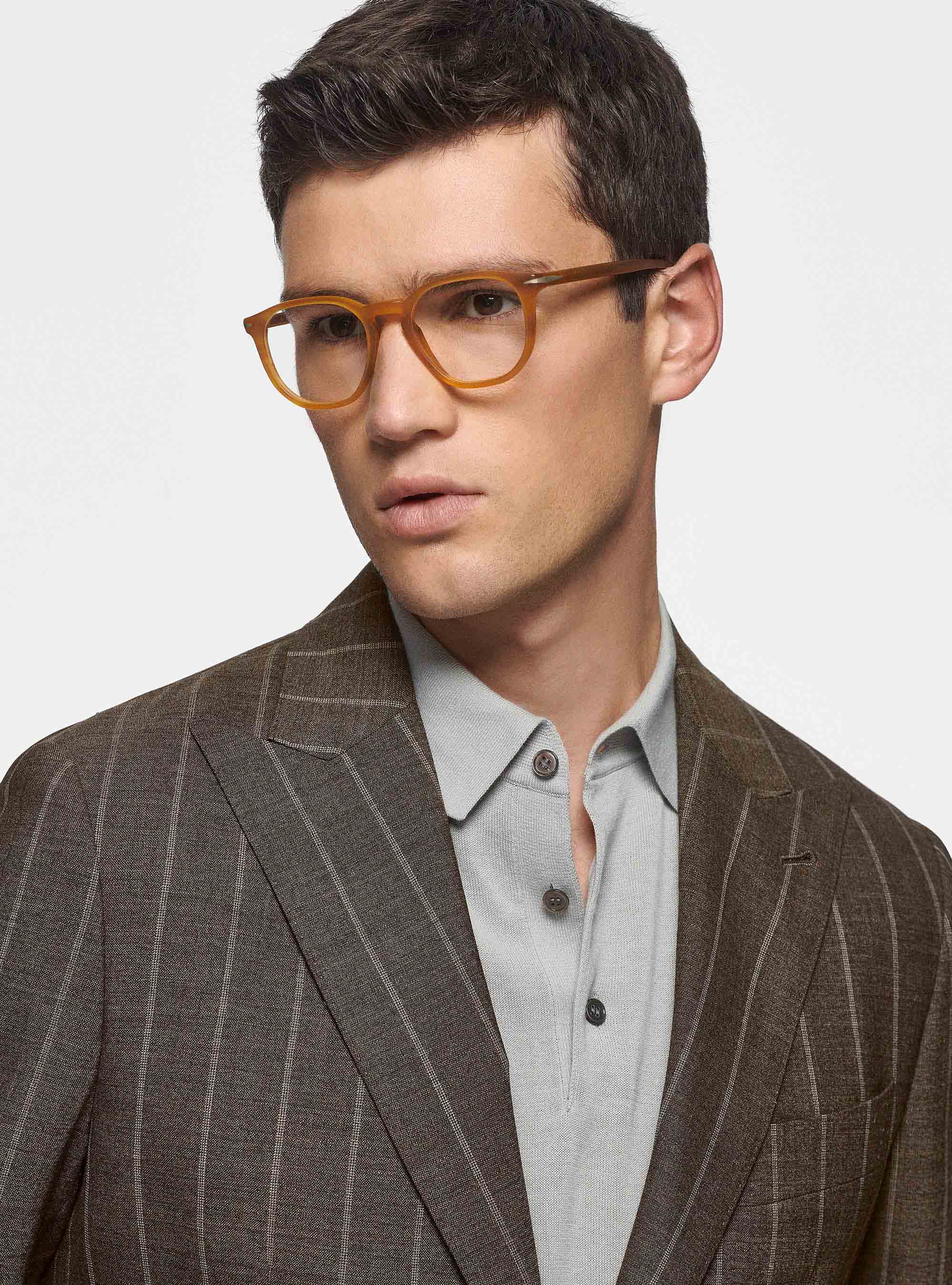 Pure wool pinstripe blazer, MUD