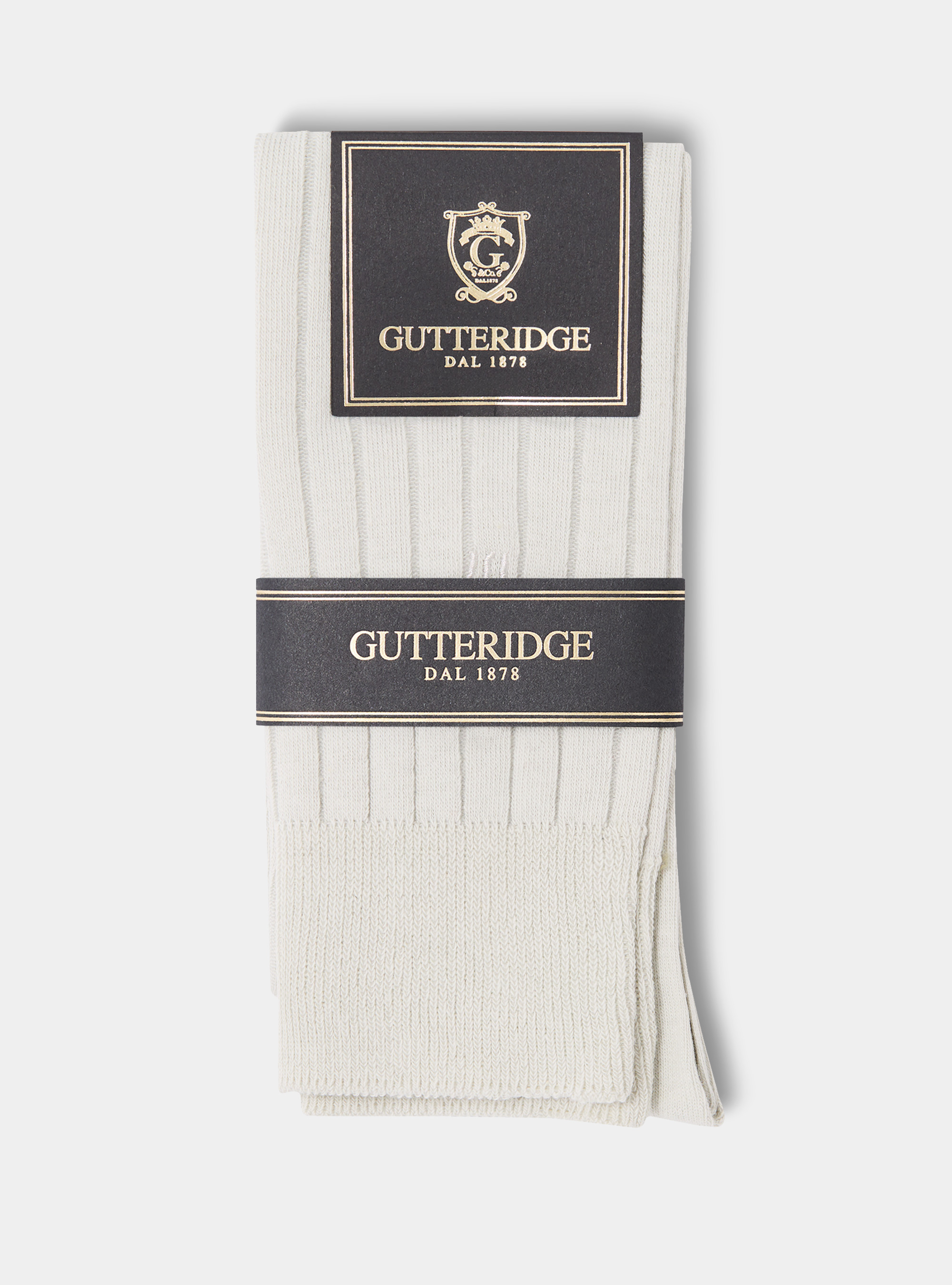 Gerippte Socken mit Stickerei, BIANCO 0099C