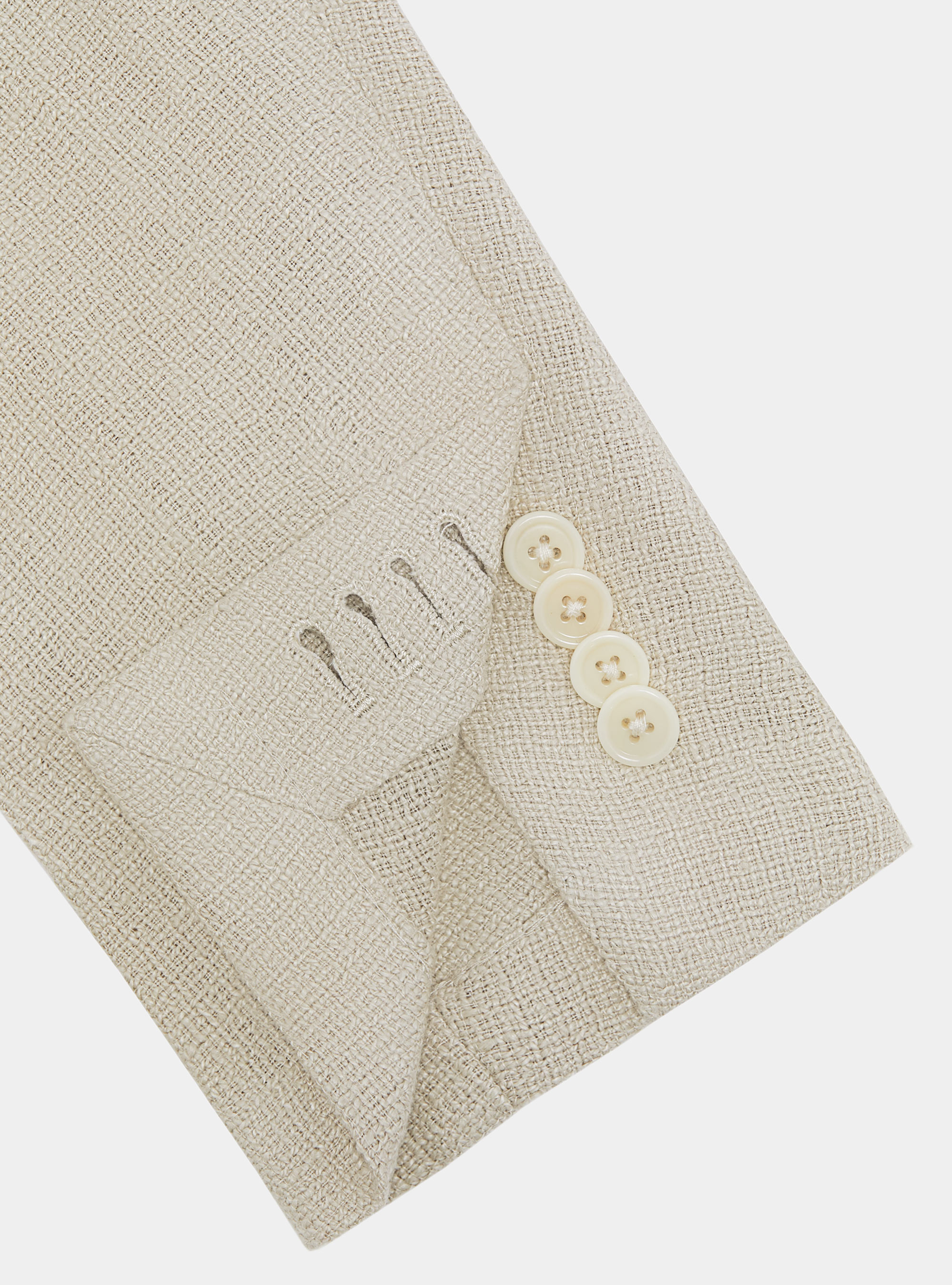 Giacca in lino crepe, SABBIA