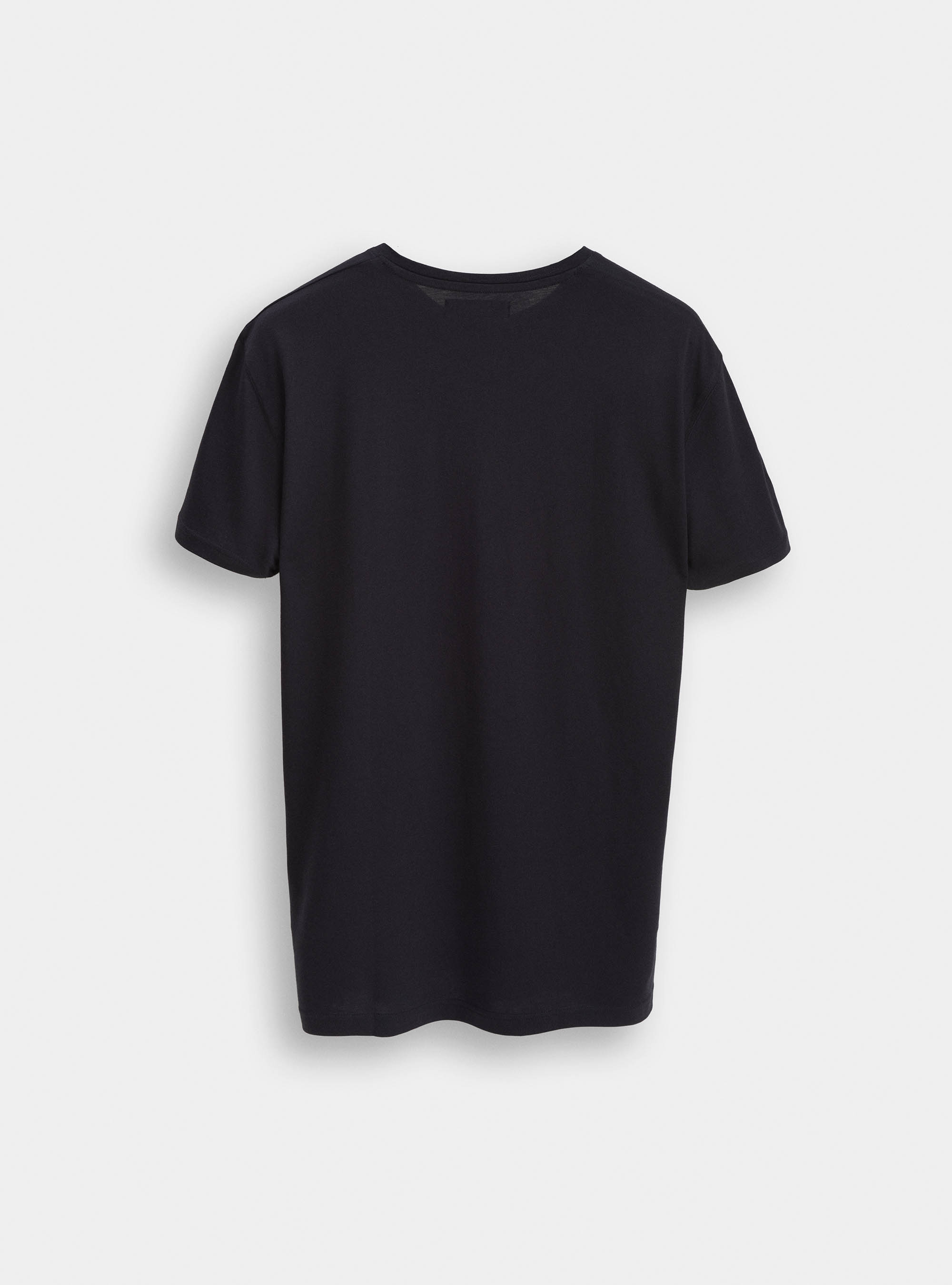 Supima cotton jersey t-shirt with pocket, NAVY BLUE
