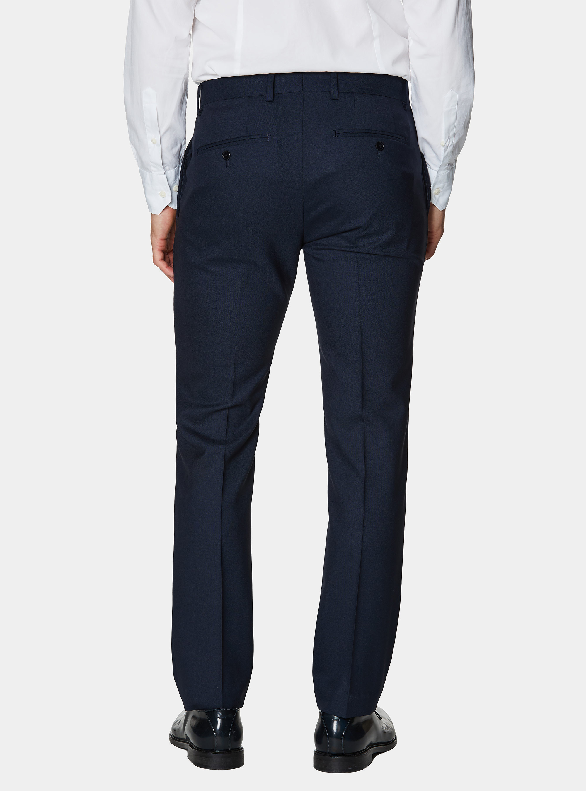 Vitale Barberis Canonico pure wool suit trousers, NAVY