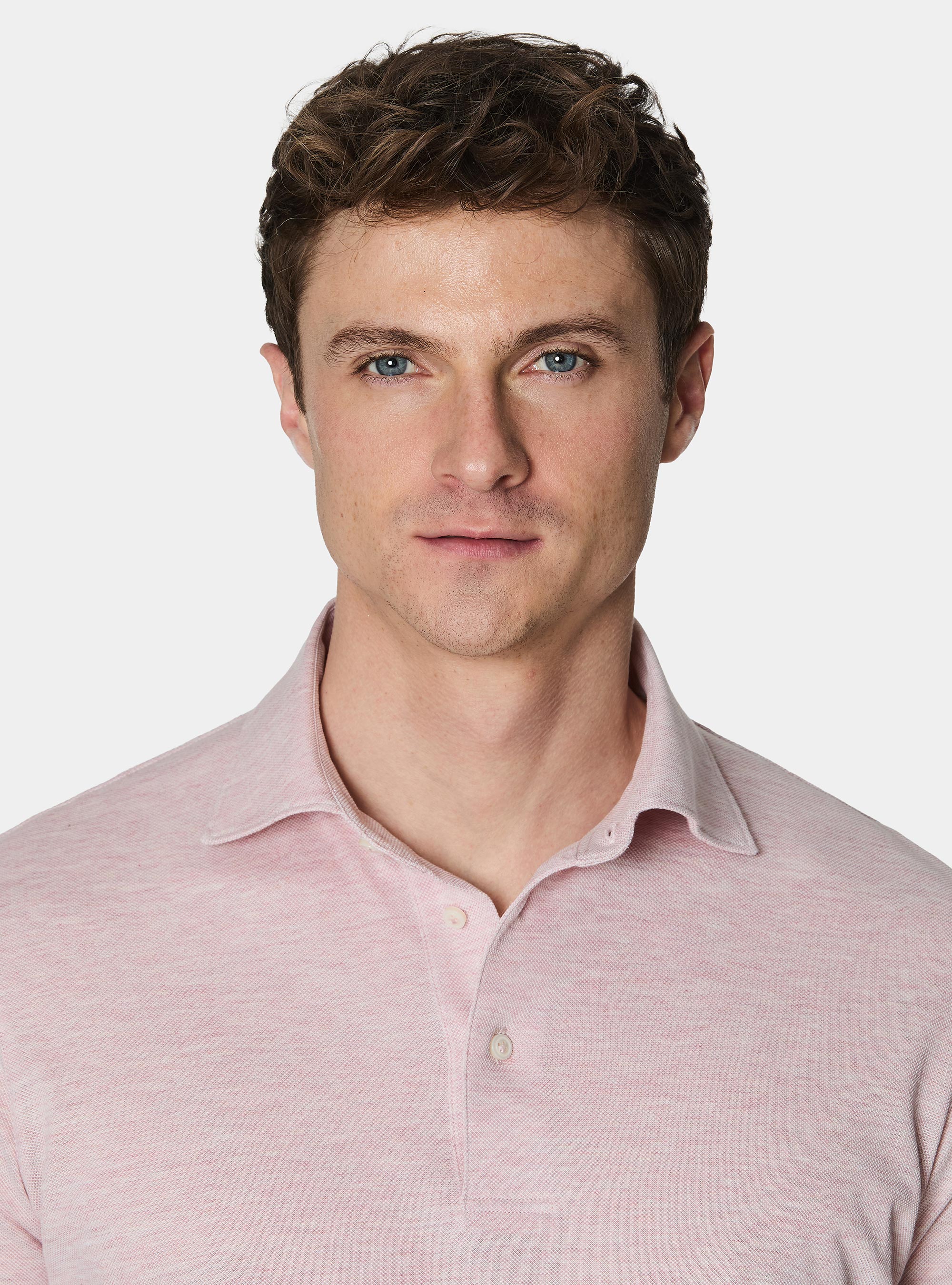 GT01 Stretch-Pique-Poloshirt, ROSA 0487C