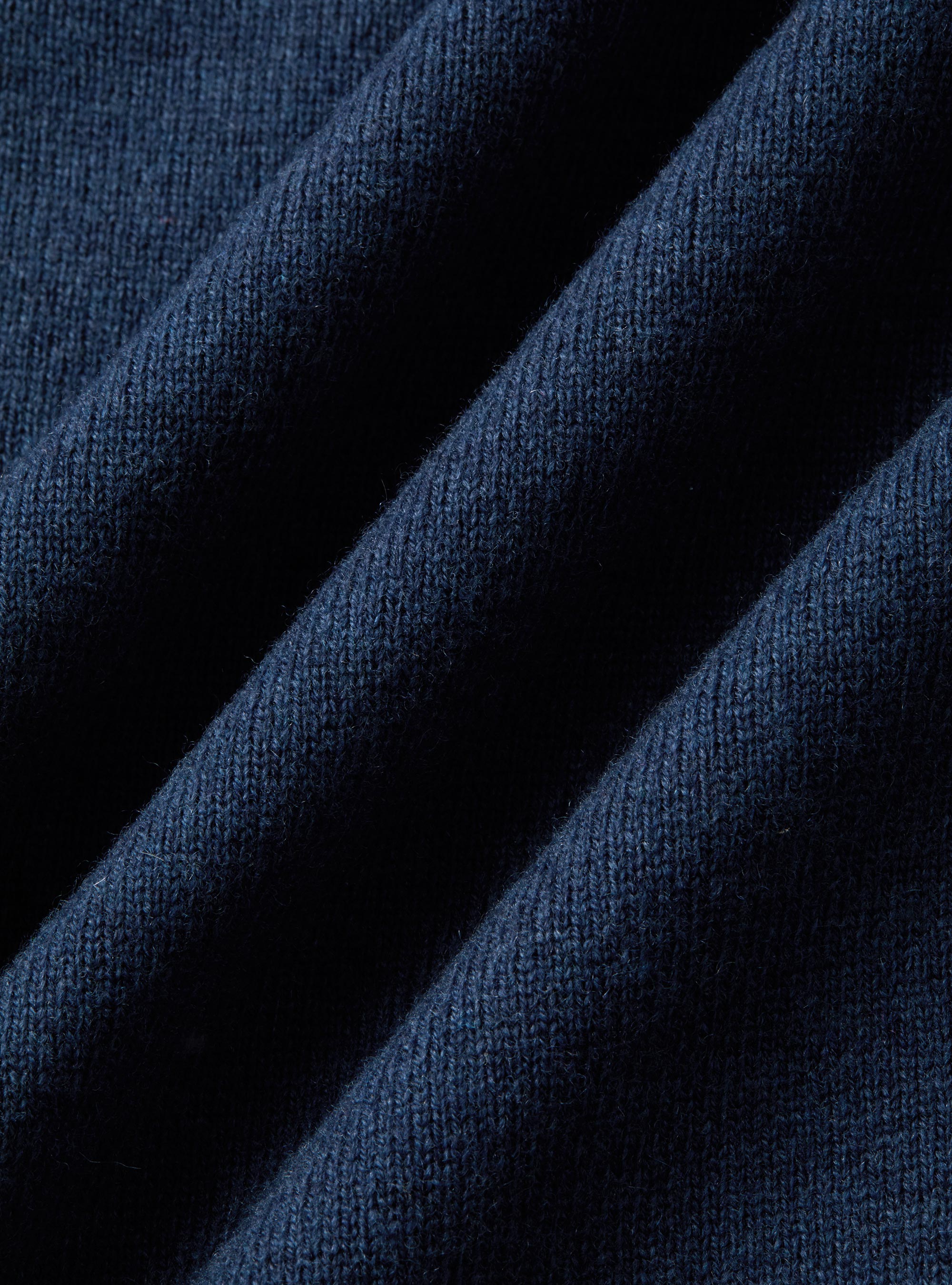 Maglia girocollo in lana lambswool e cashmere, INCHIOSTRO