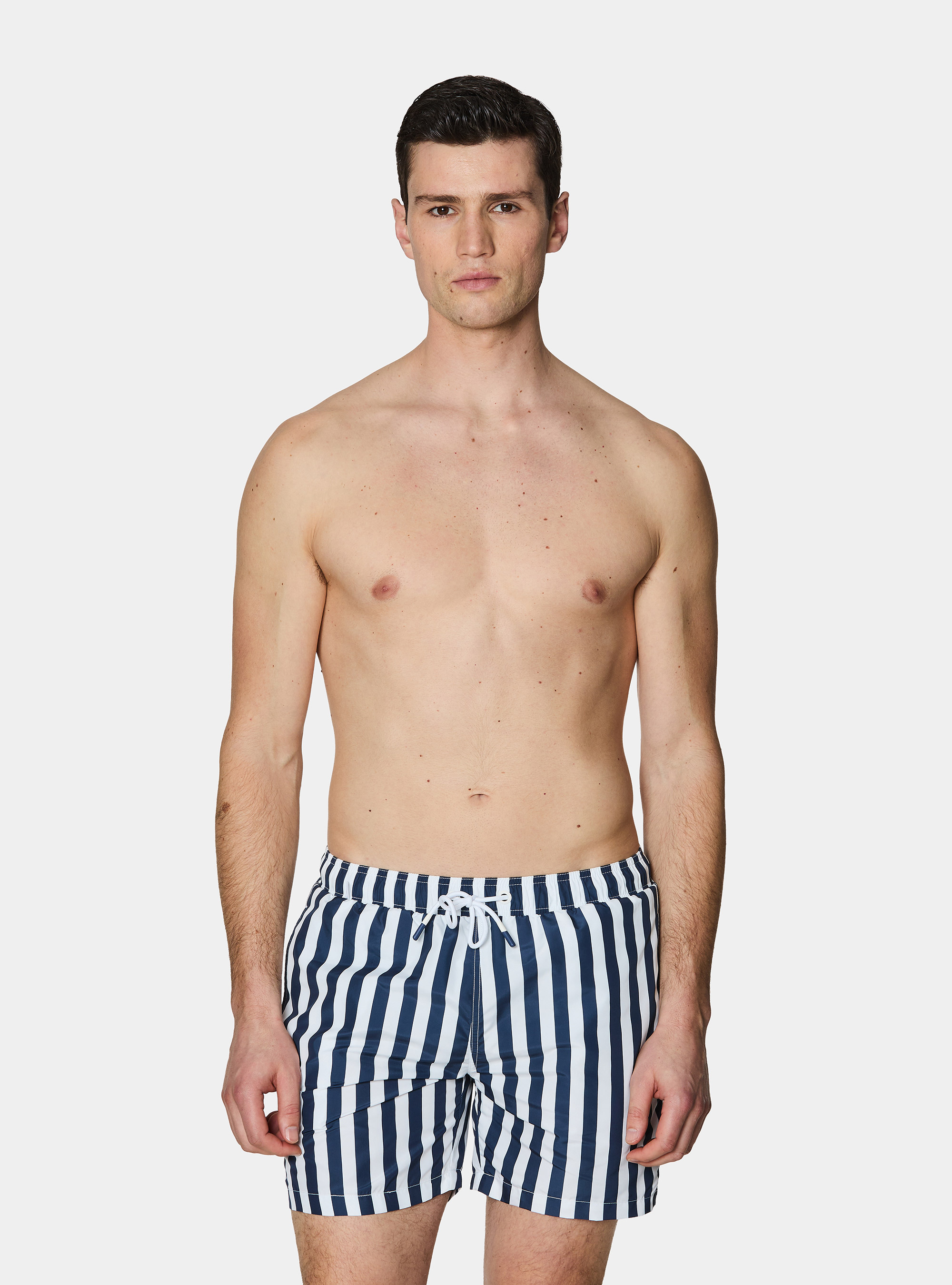 Wide-ribbed swimwear, NAVY BLUE