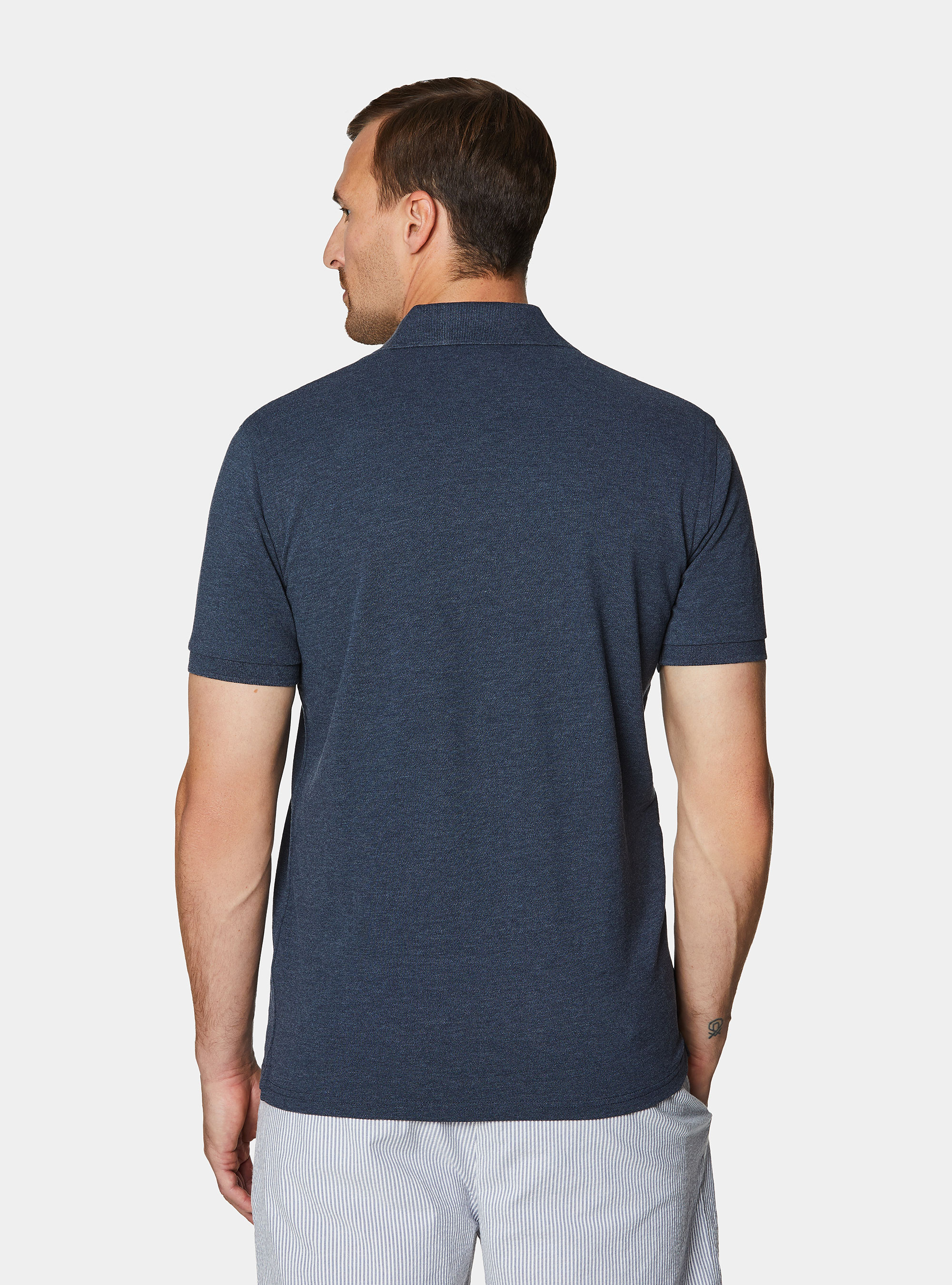 Klassisches Piqu&eacute;-Poloshirt, INCHIOSTRO 0232C