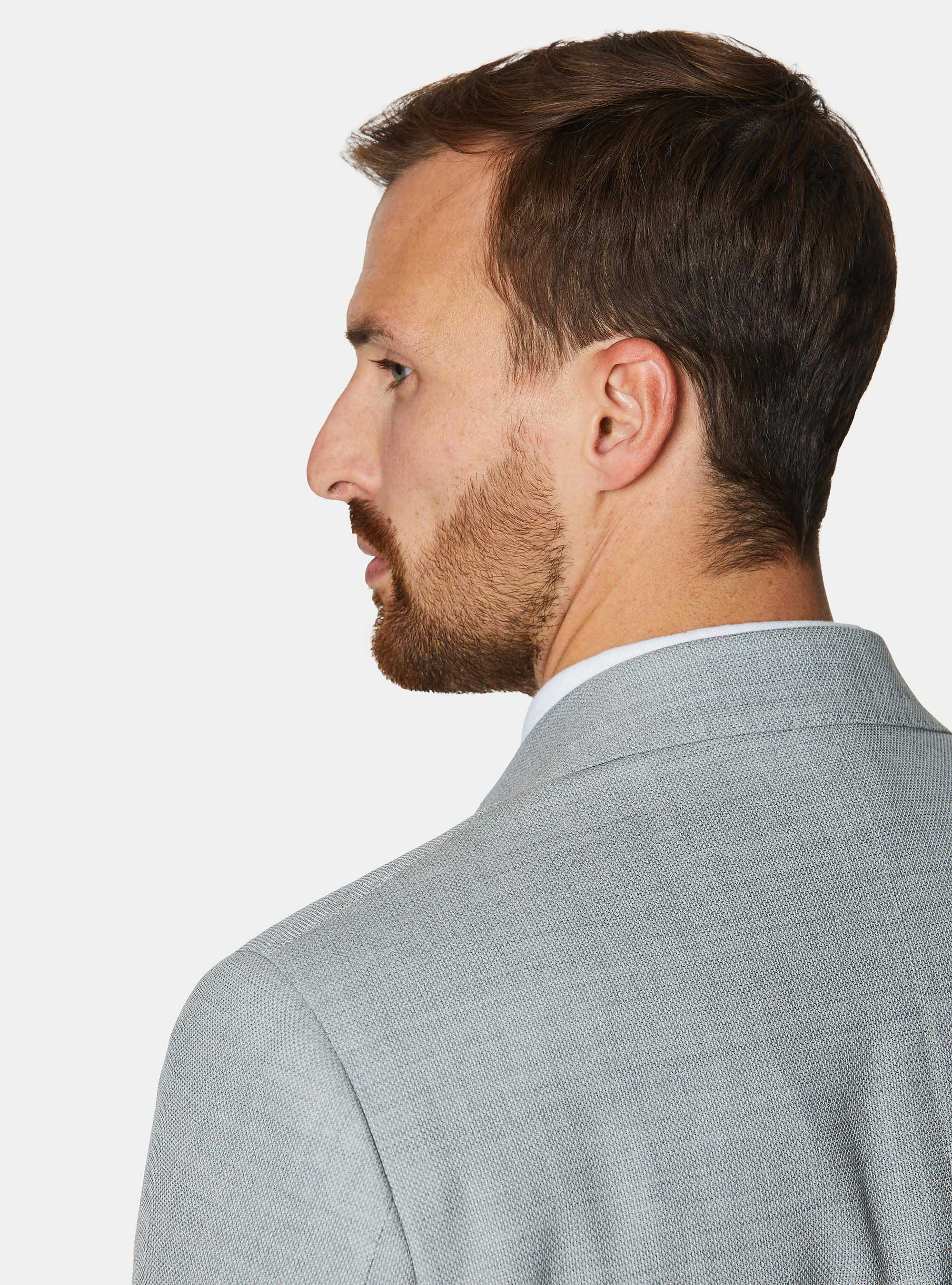 Jacke aus reiner Wolle, GRIGIO 0120C