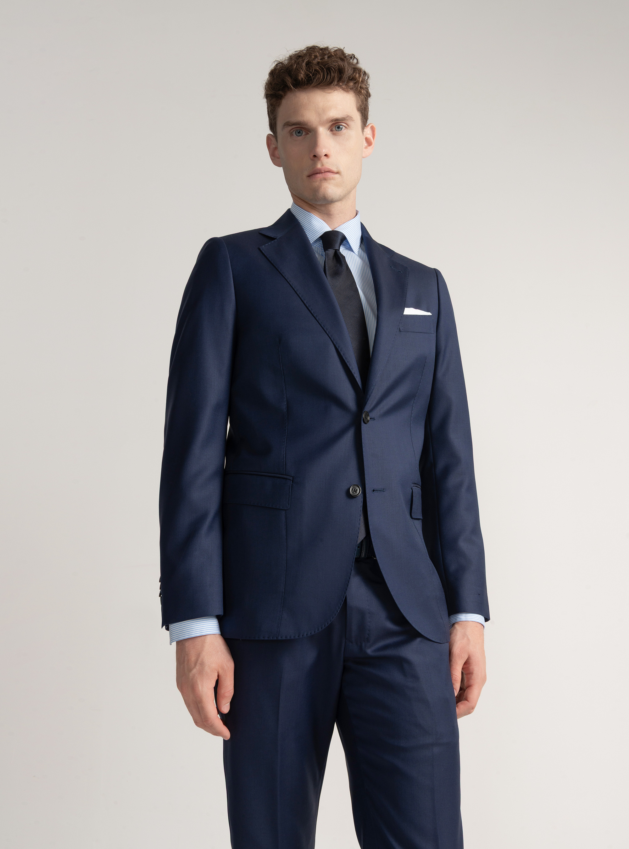 Pure wool suit blazer Vitale Barberis Canonico, BASALT