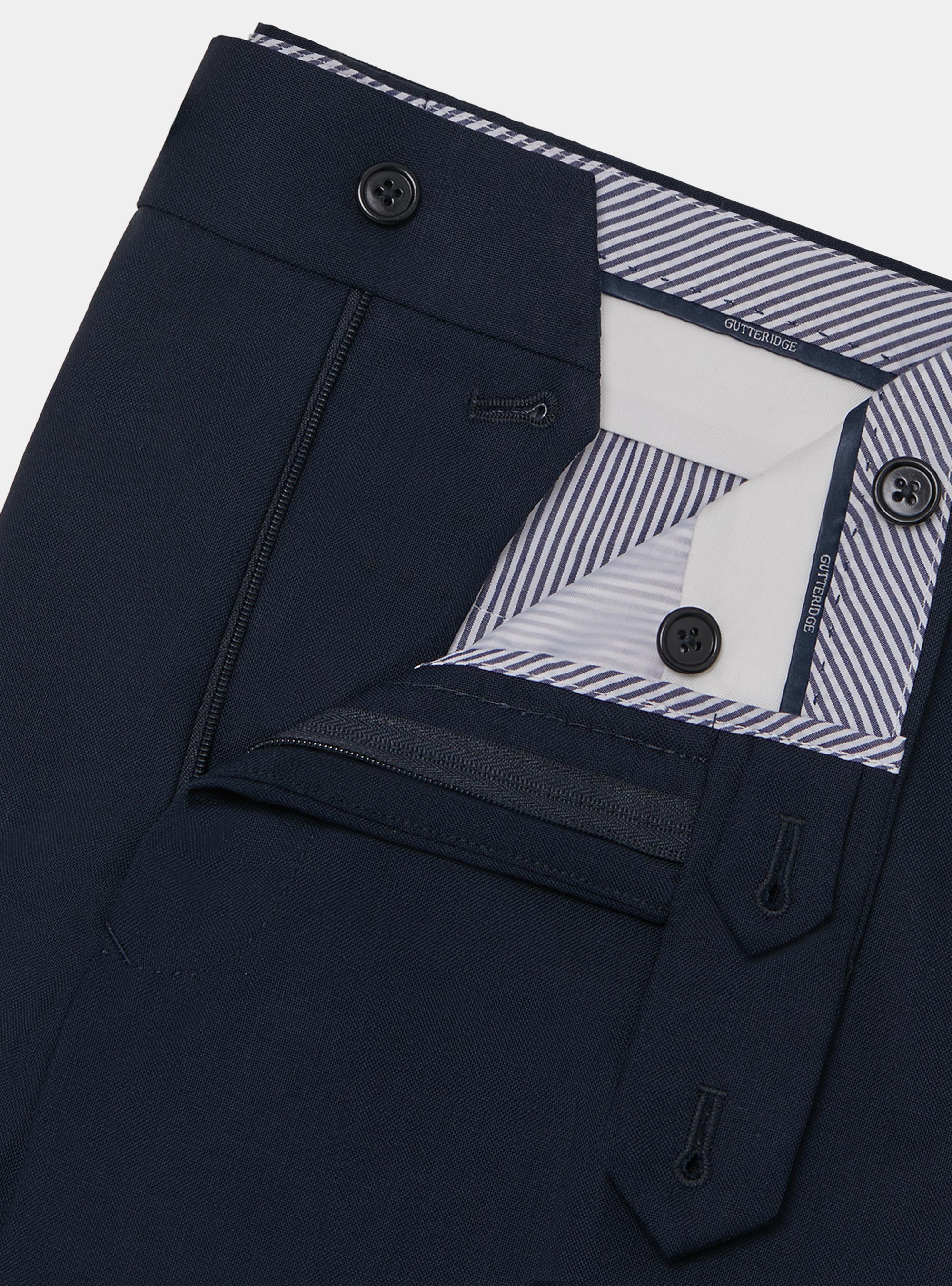 Pantalon en pure laine Vitale Barberis Canonico, BLEU