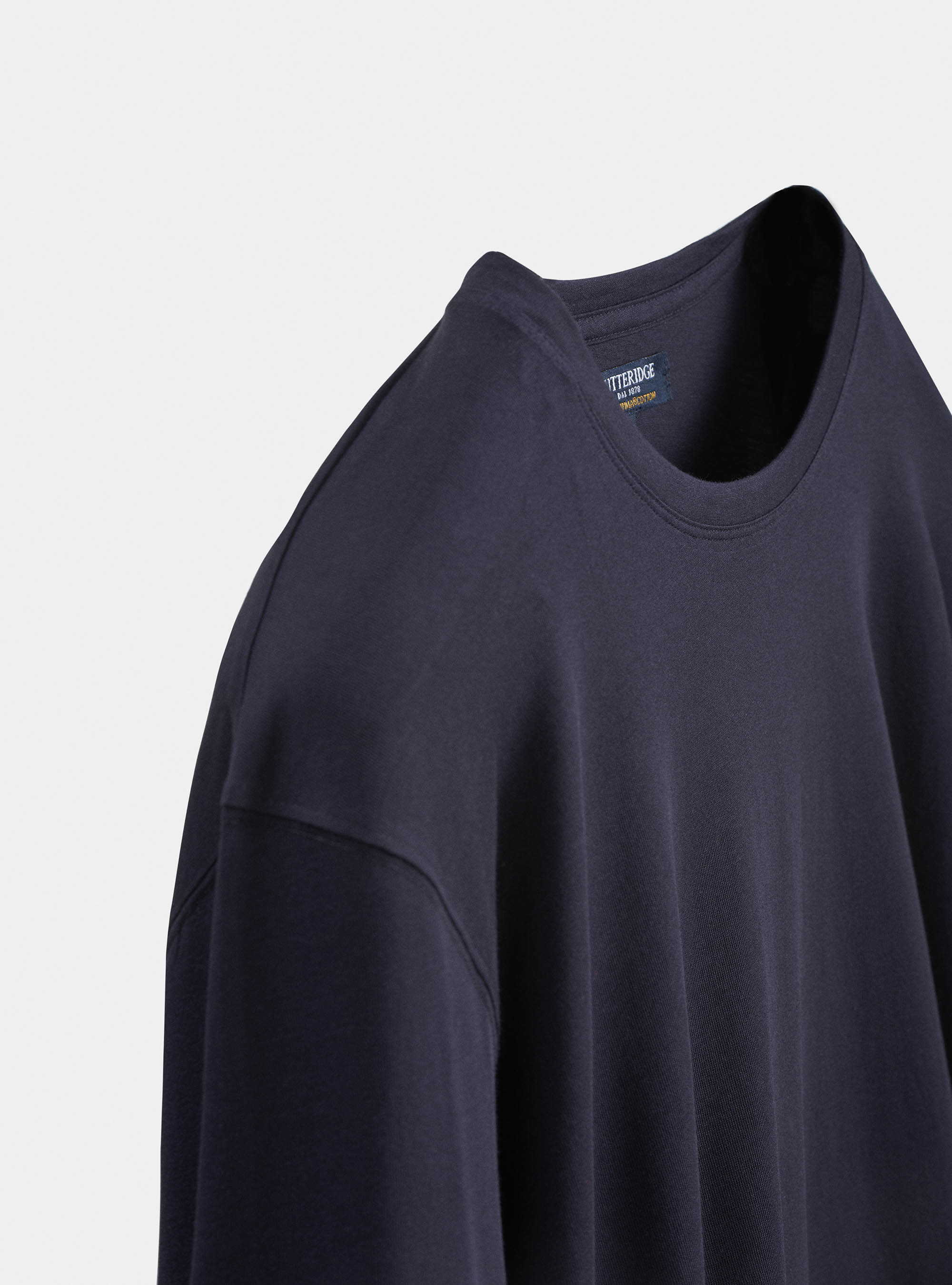 Langarm-T-Shirt aus Supima-Baumwoll-Jersey, NAVY 0218C