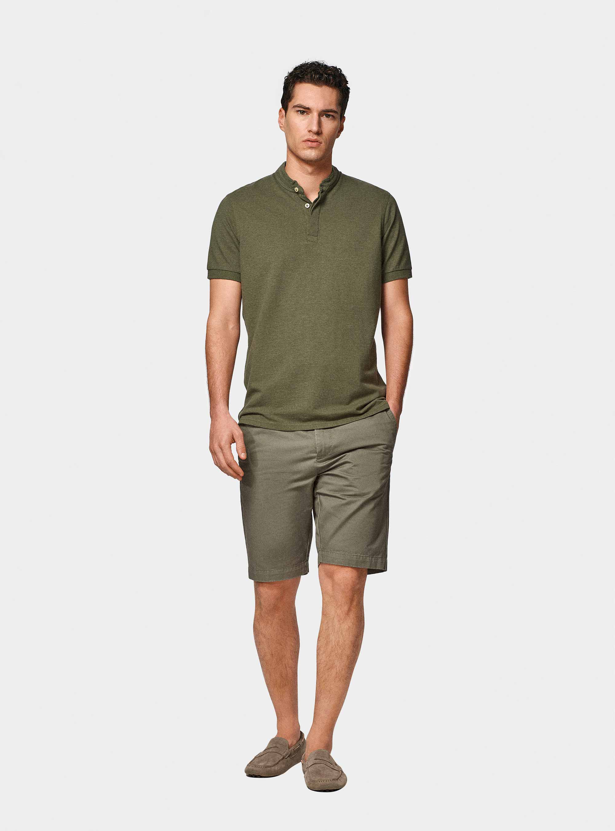 Korean pique polo shirt, SALVIA 0602C