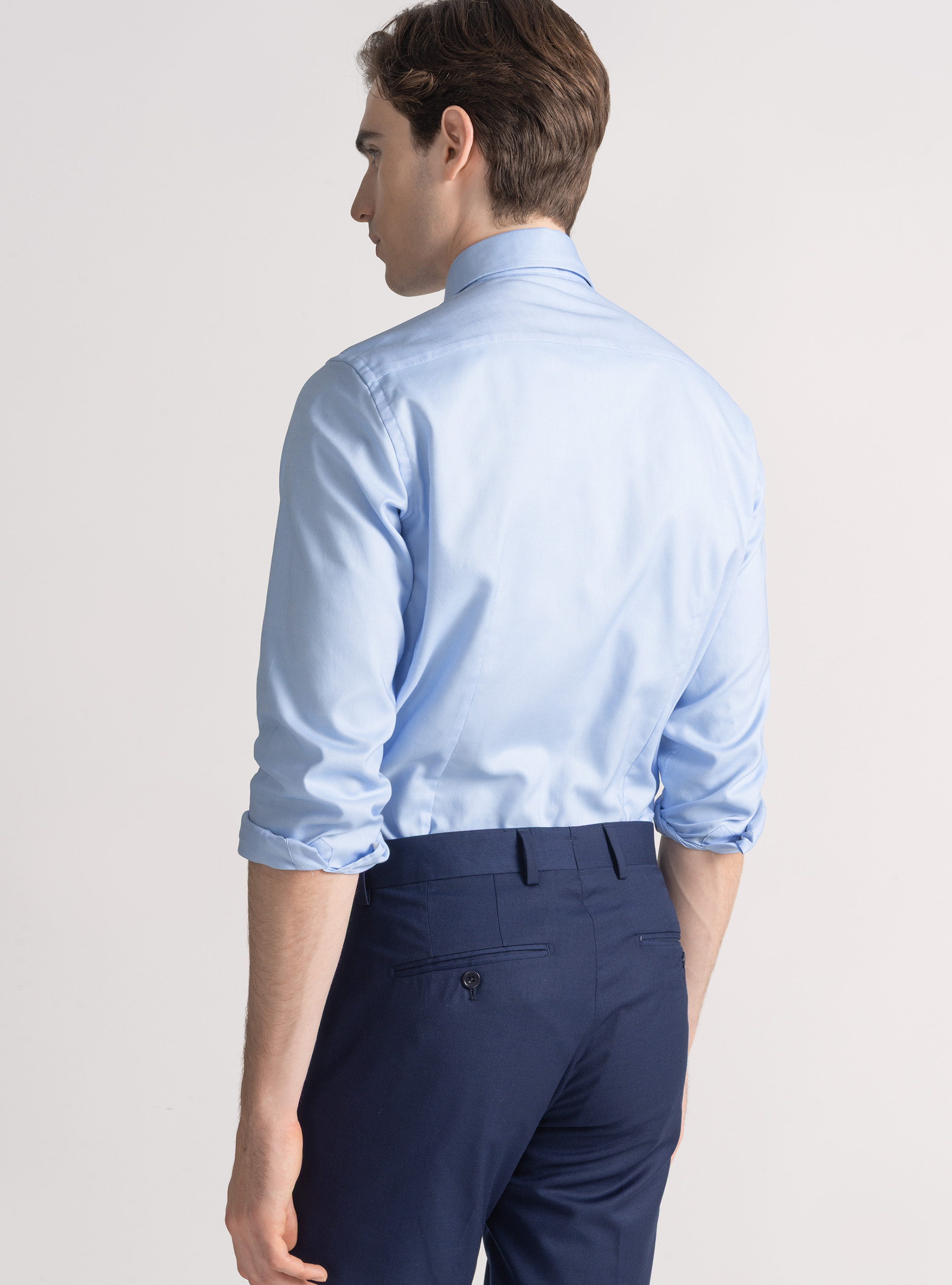 Camicia in cotone oxford, AZZURRO