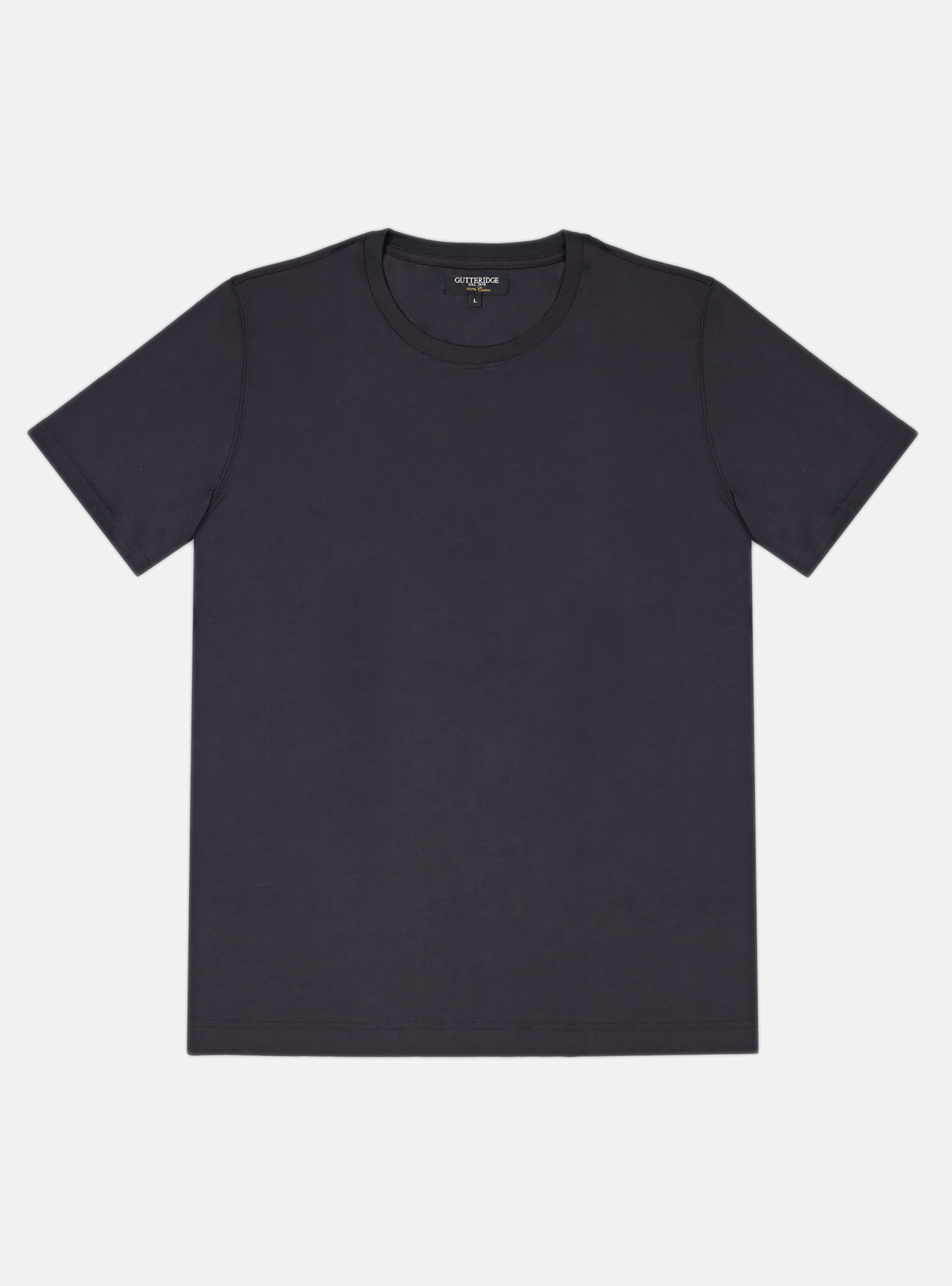 Cotton jersey half sleeve t-shirt, NAVY BLUE