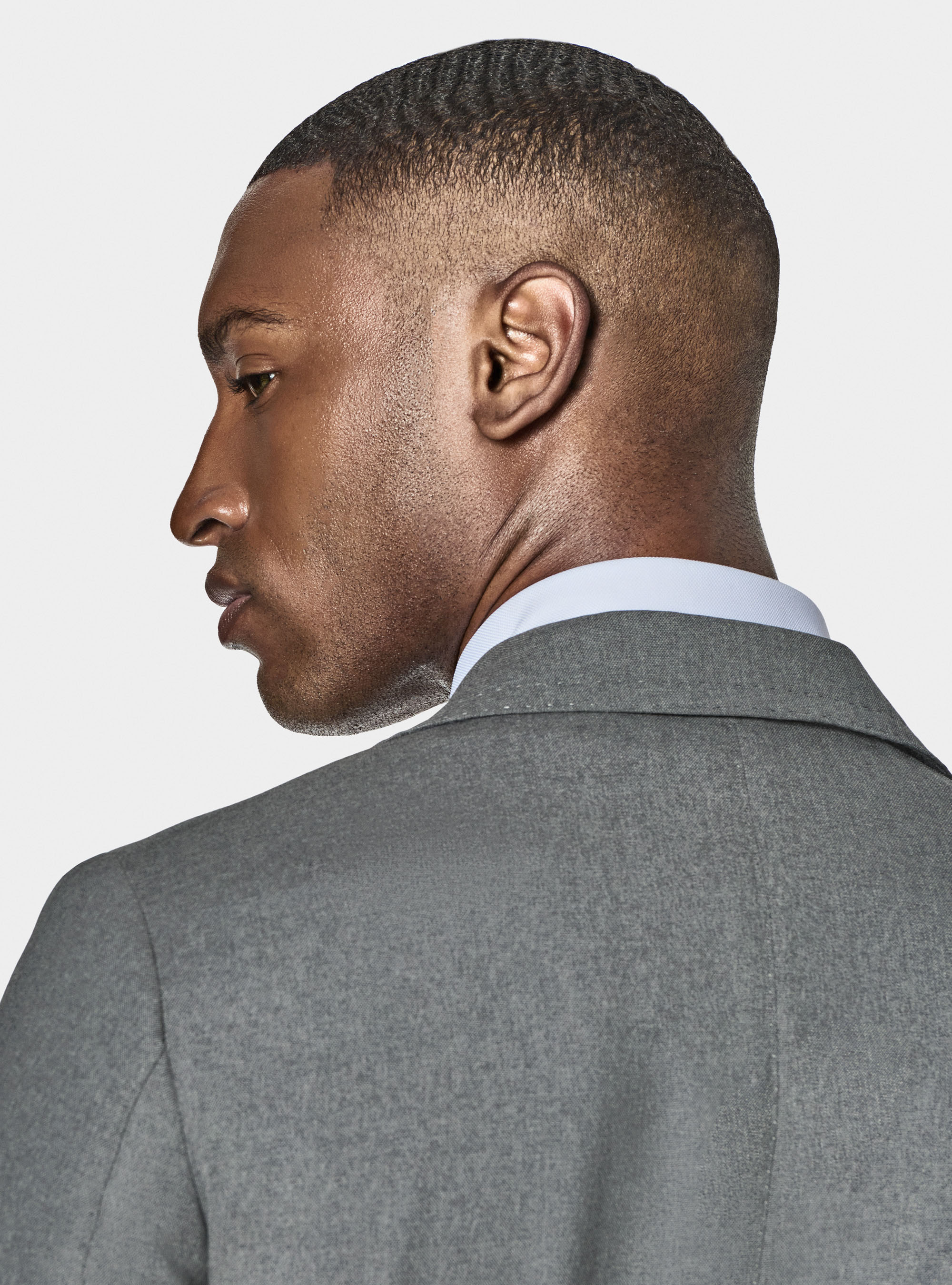 Cerruti pure wool travel suit blazer, GREY