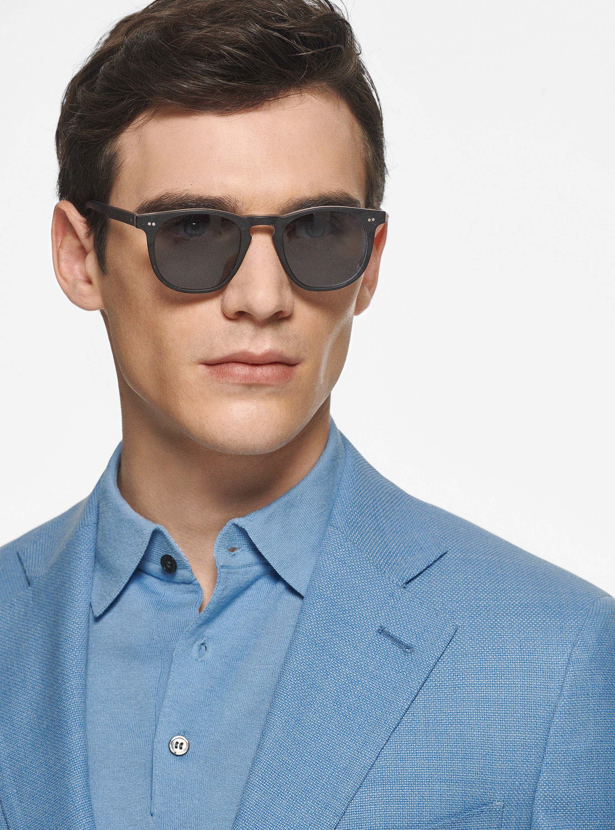 Pure wool hopsack blazer, LIGHT BLUE