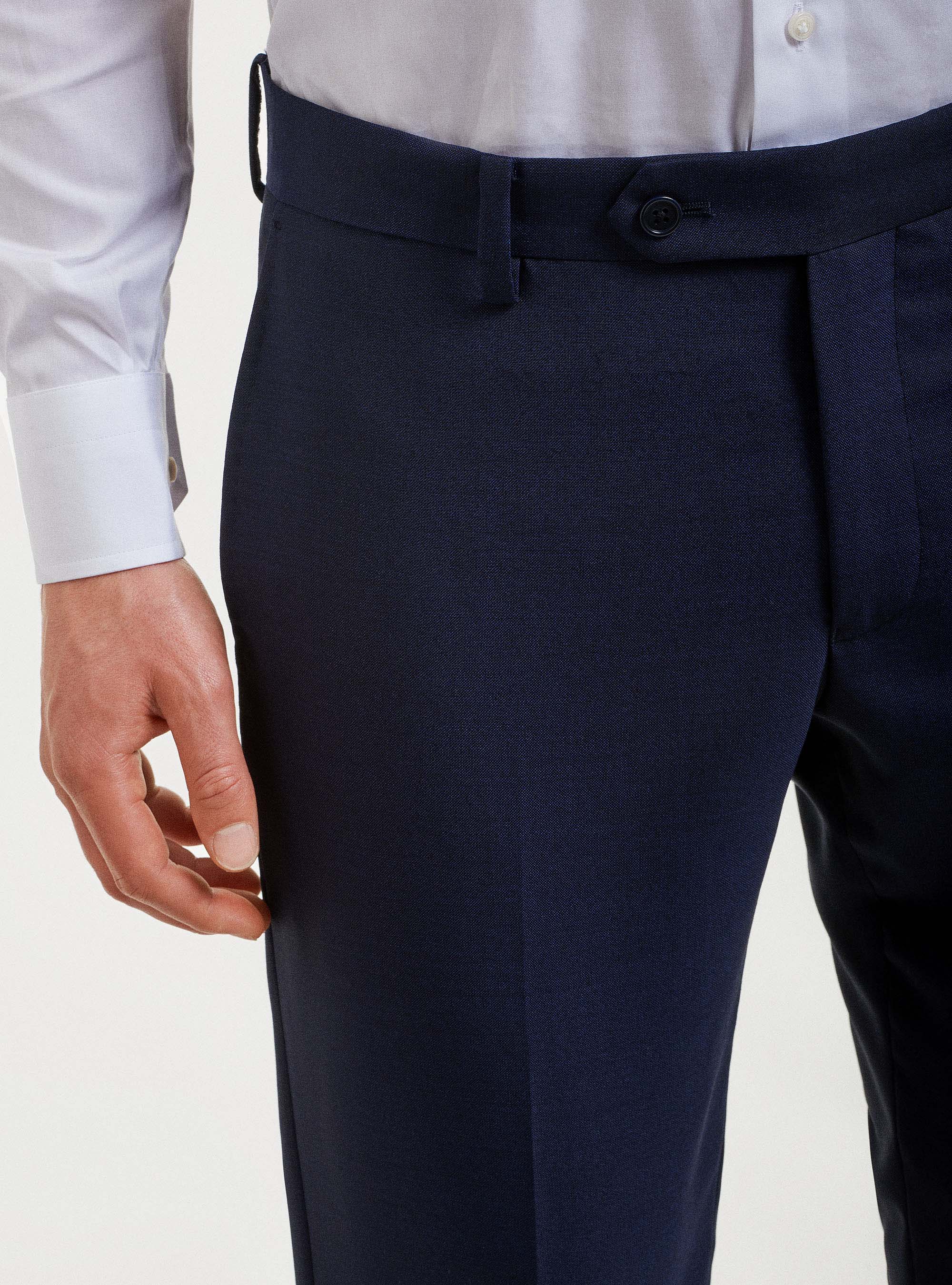 Anzughose aus reiner Wolle Vitale Barberis Canonico, NAVY 0218C