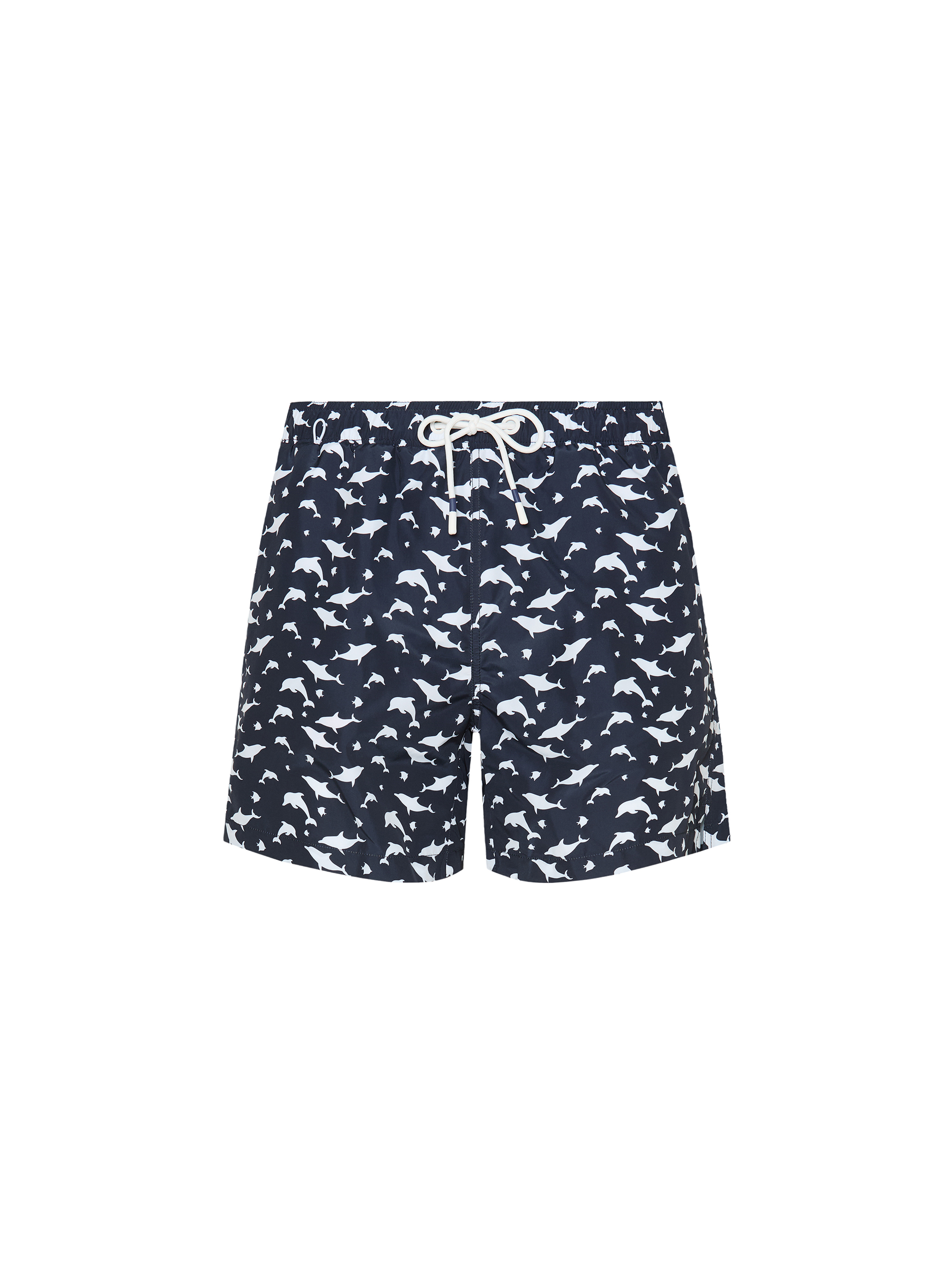 Badeanzug mit Fischmuster, NAVY 0218C
