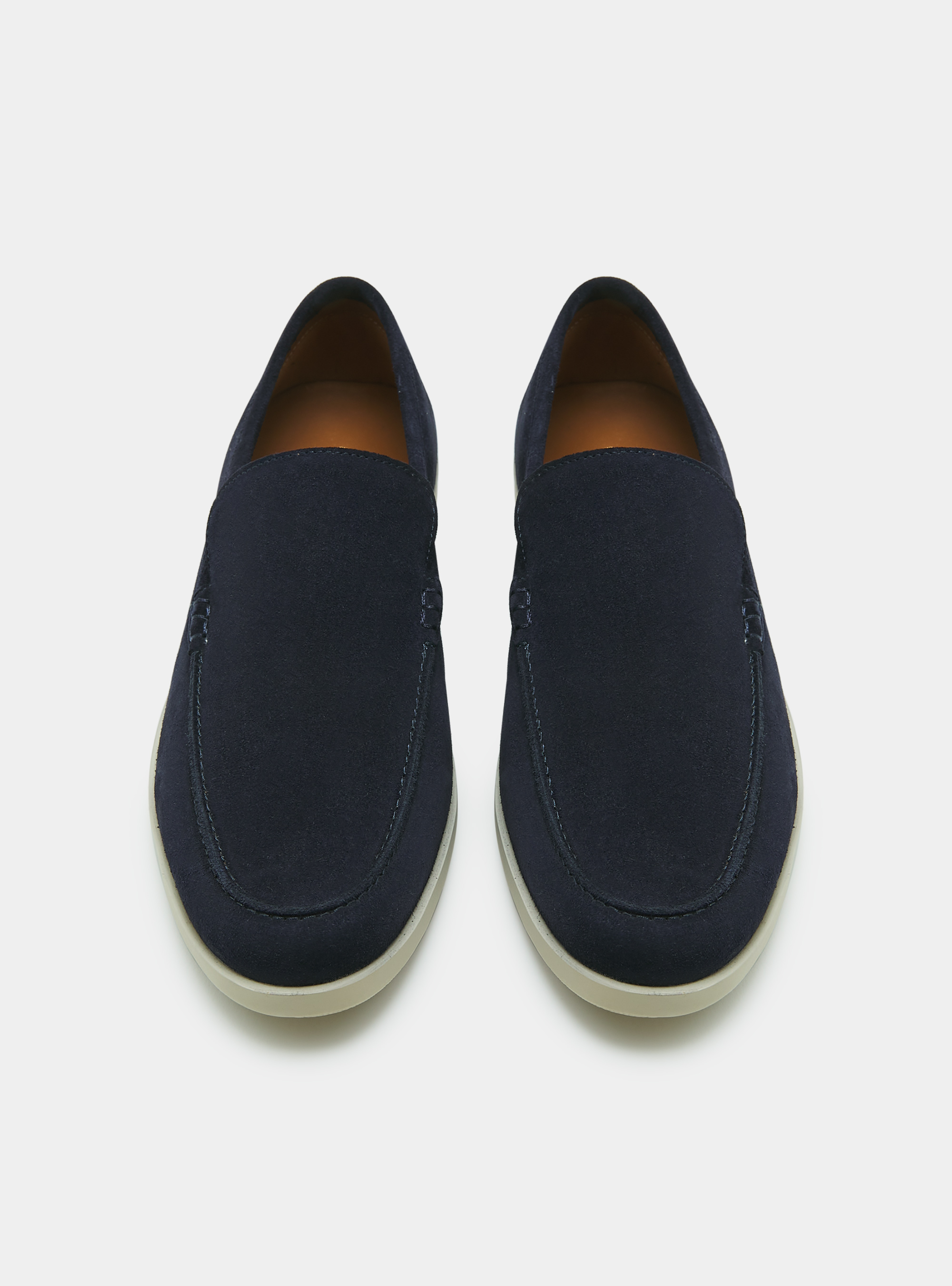 Mocasines de ante, AZUL MARINO