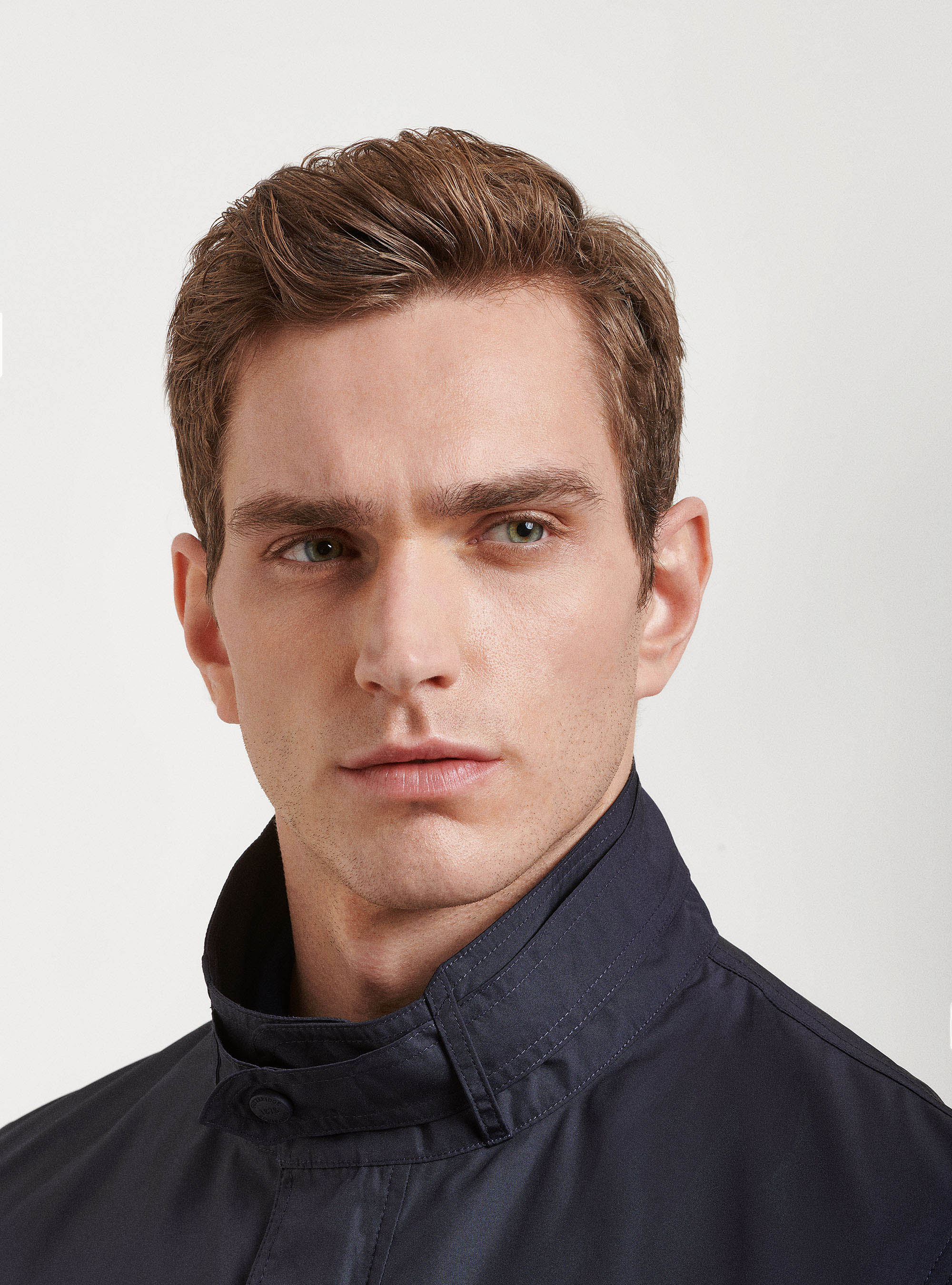 Field jacket en tejido t&eacute;cnico, AZUL MARINO