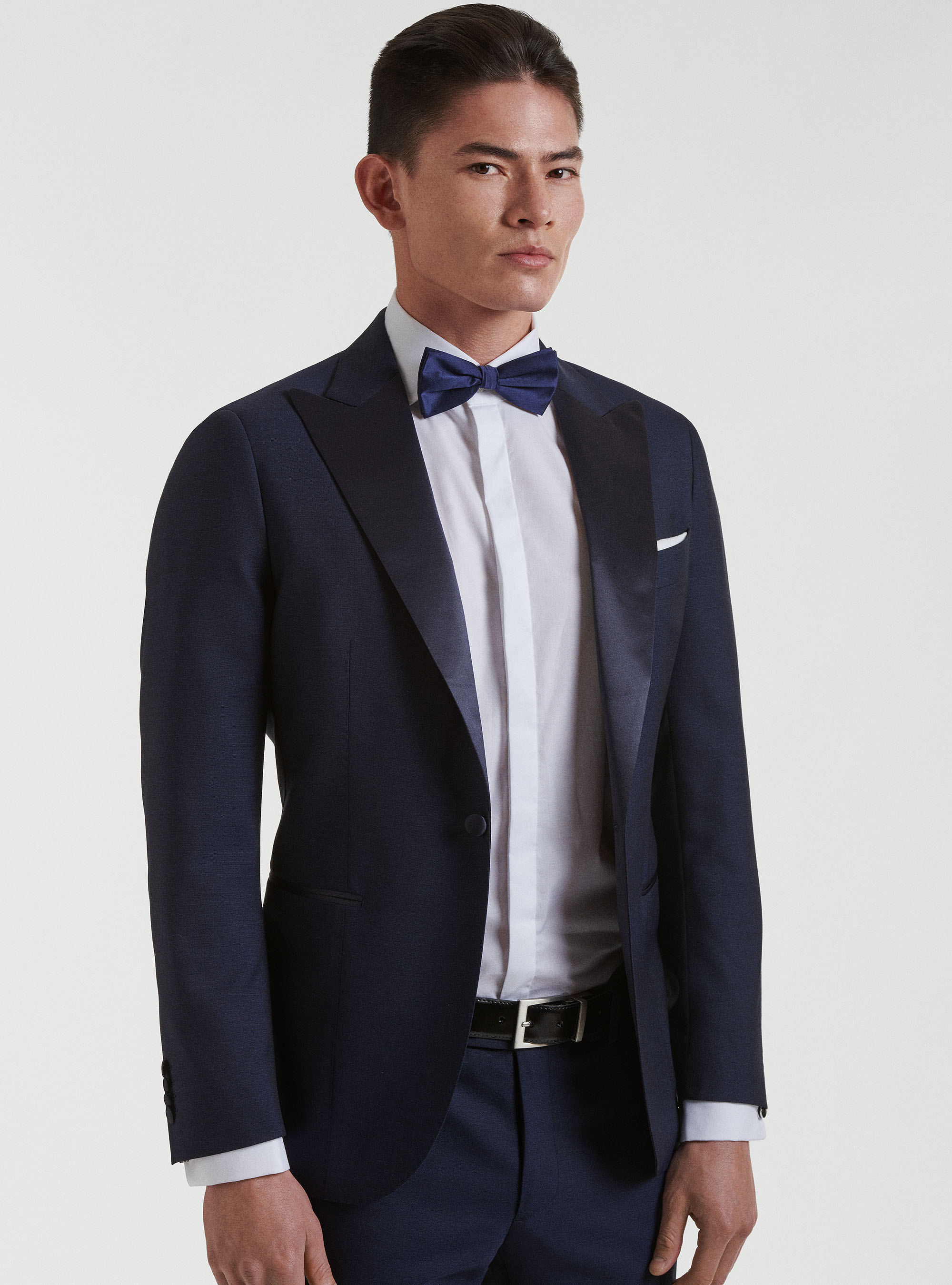 Pure wool tuxedo blazer Vitale Barberis Canonico, NAVY BLUE