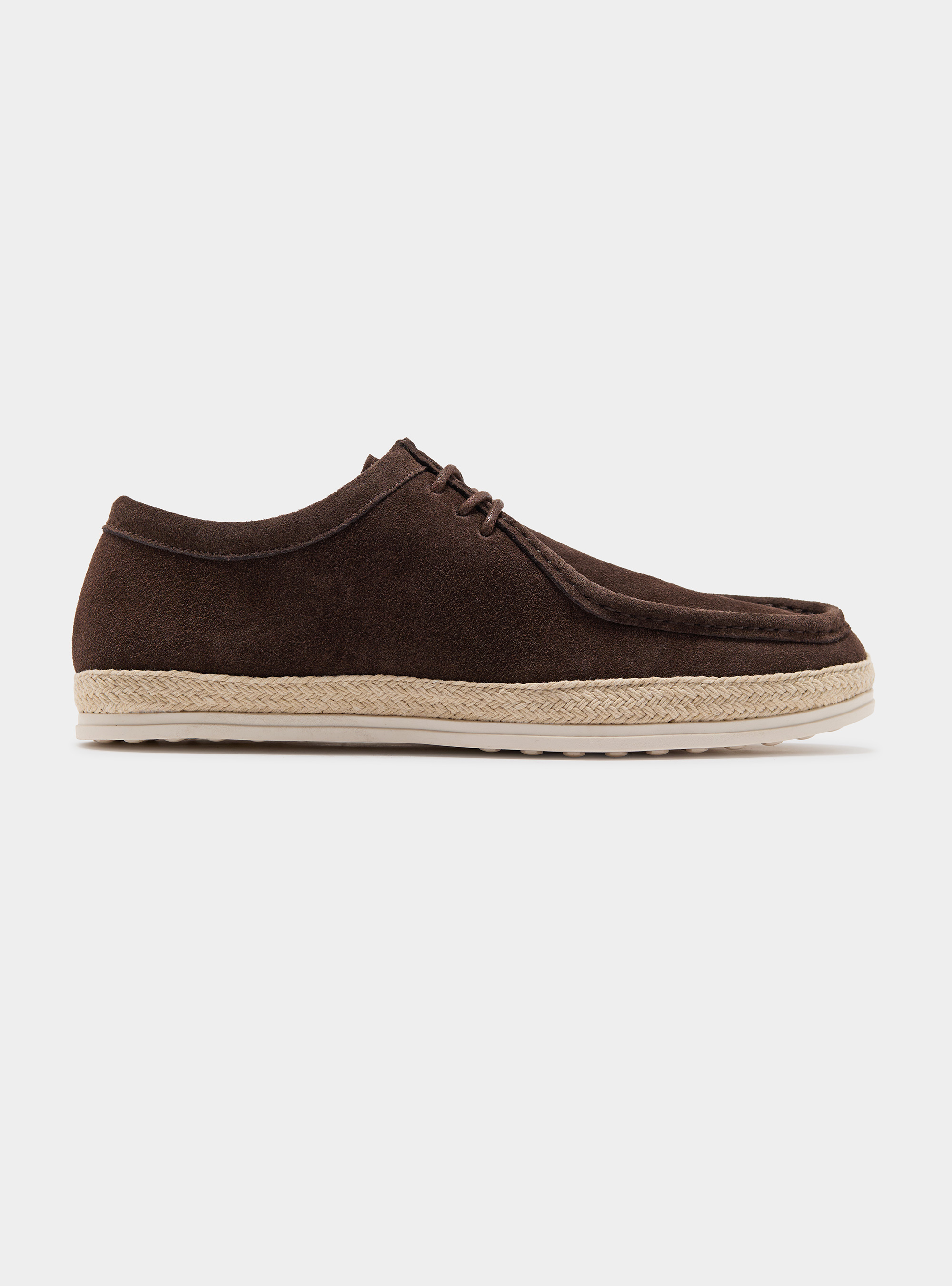 Paraboot &agrave; lacets en daim, MARRON