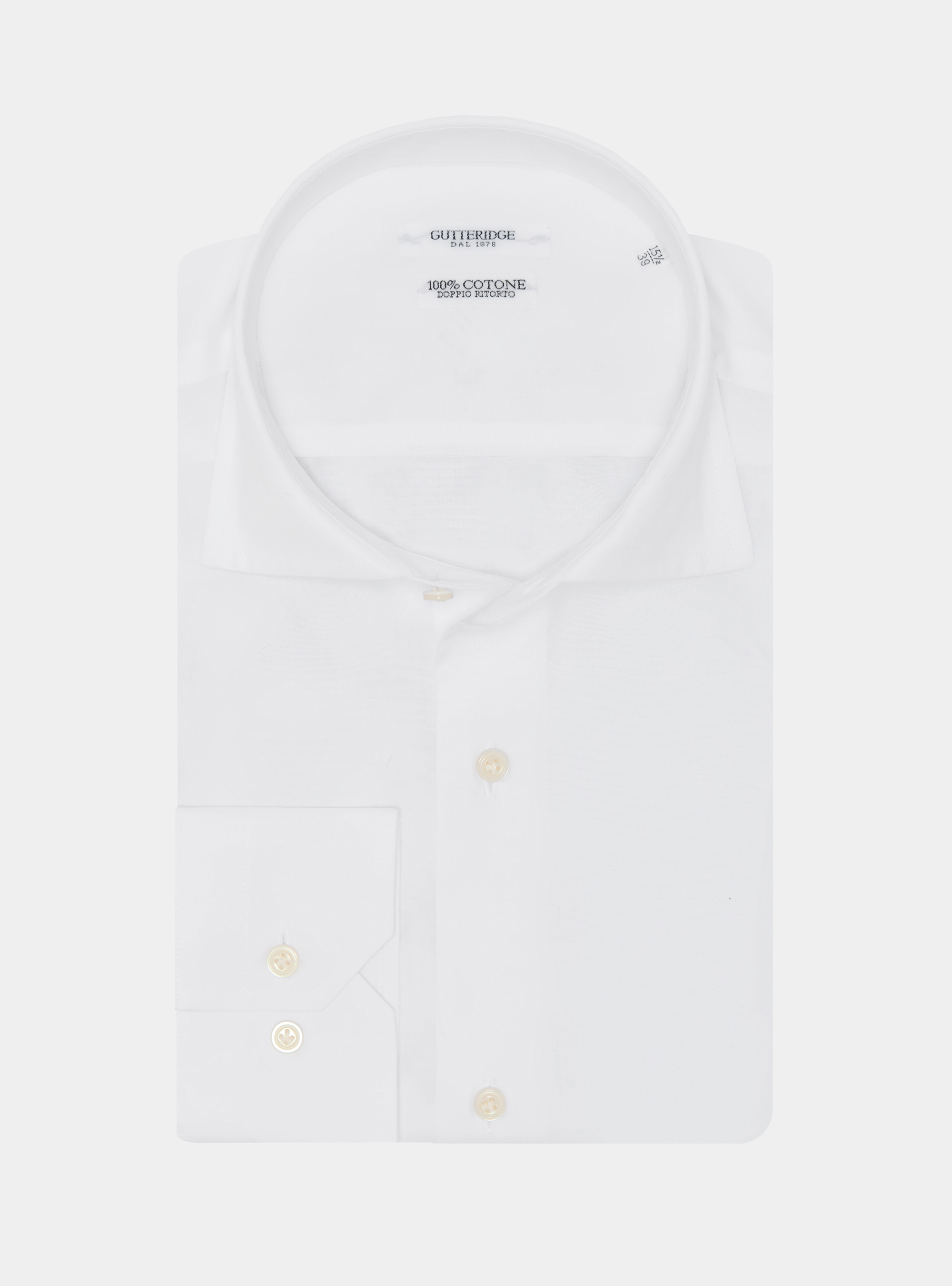 Chemise en coton fil &agrave; fil, BLANC