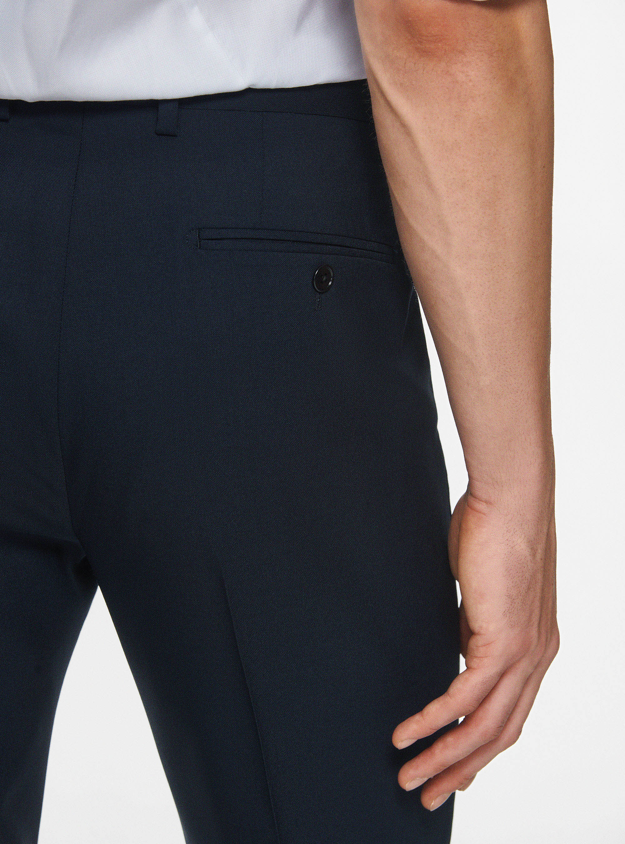 Drop 4 trousers in pure wool, MULTICOLOR