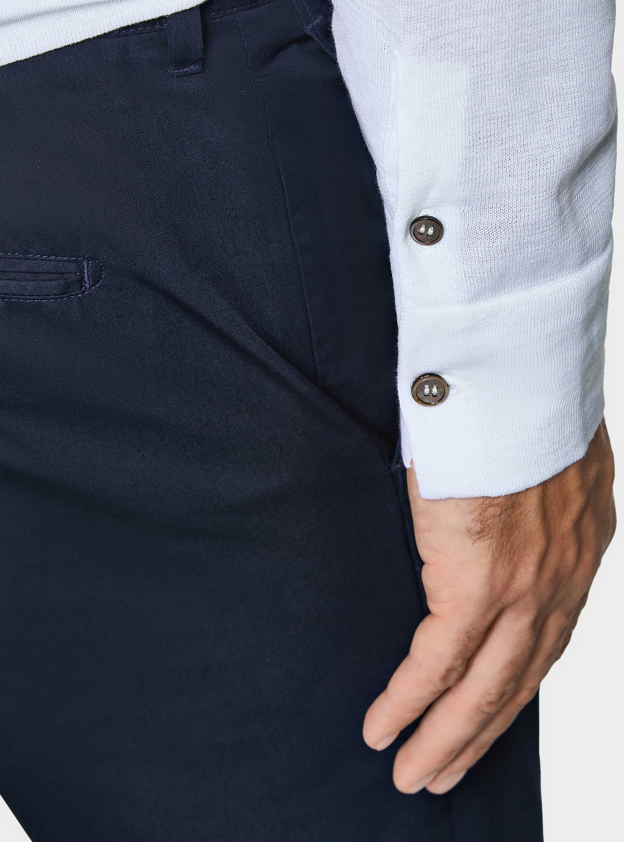 Cotton and silk knit polo shirt, WHITE