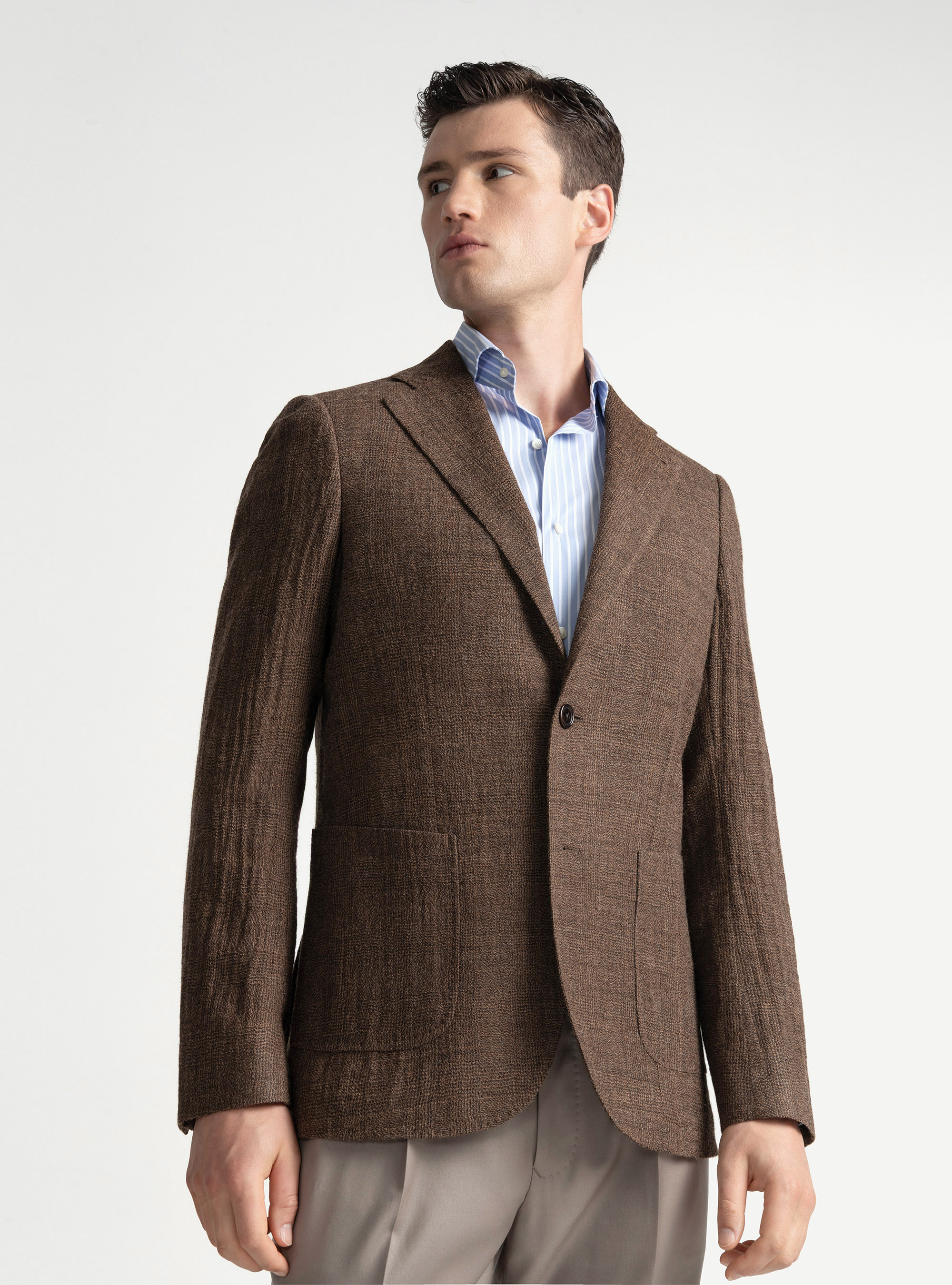 Pure wool Prince of Wales blazer, MULTICOLOR